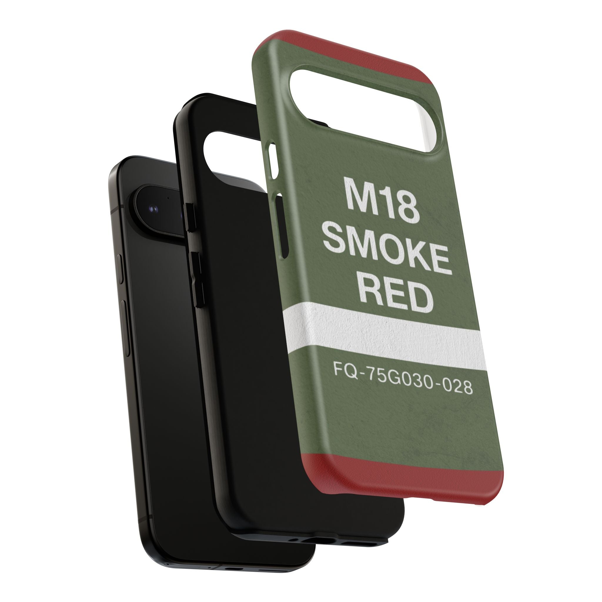 M18 Smoke Red Tough Phone Case | Military-Inspired Dual Layer Protective Cover
