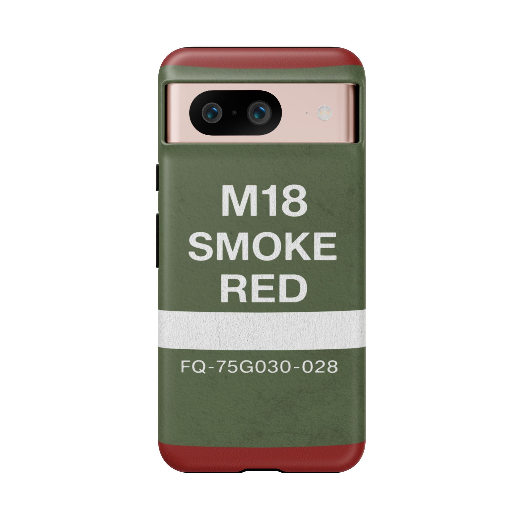 M18 Smoke Red Tough Phone Case | Military-Inspired Dual Layer Protective Cover