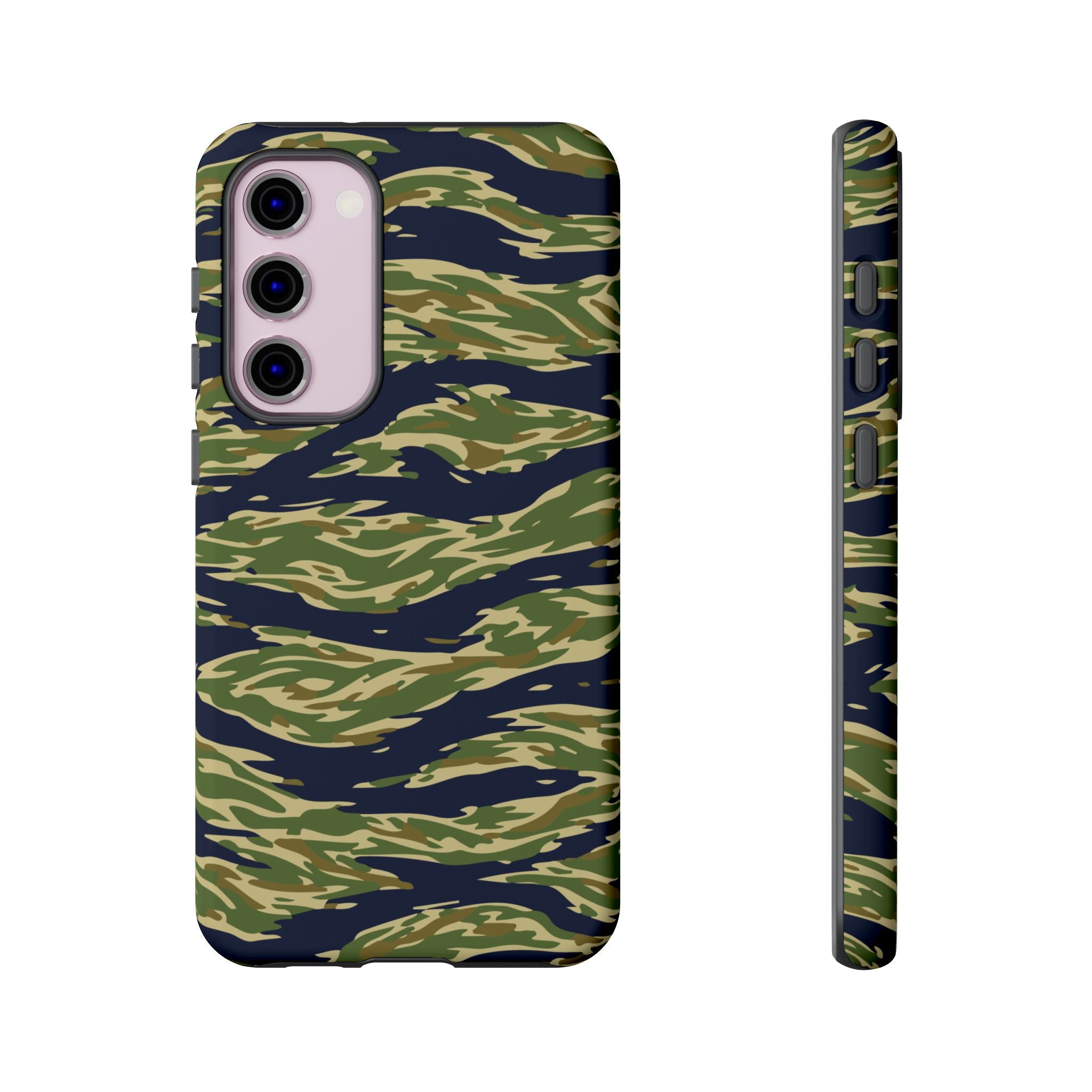 Tiger Stripe Camo Tough Phone Case | Military-Inspired Dual-Layer Protection