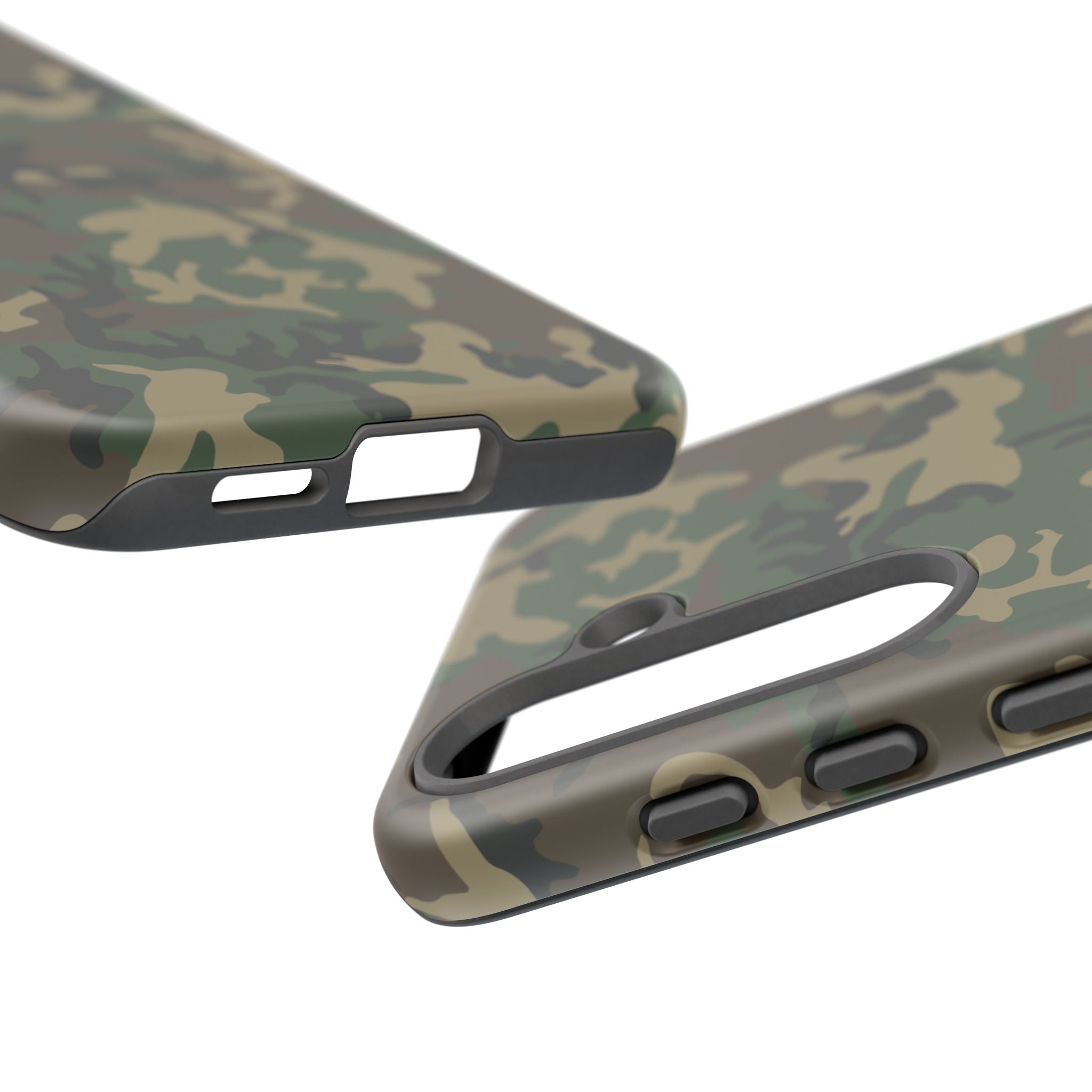 Woodland (M81) Tough Phone Case — Military-Inspired Dual-Layer Protective Cover