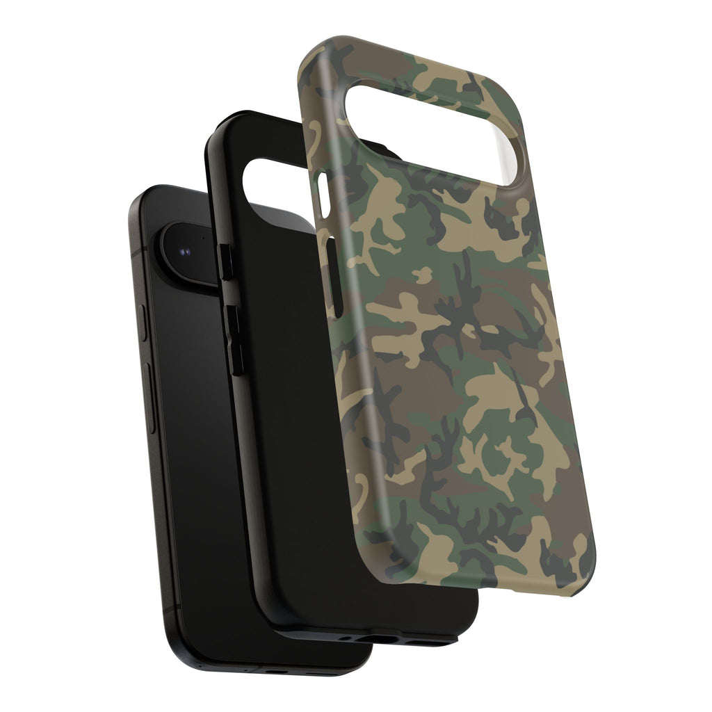 Woodland (M81) Tough Phone Case — Military-Inspired Dual-Layer Protective Cover