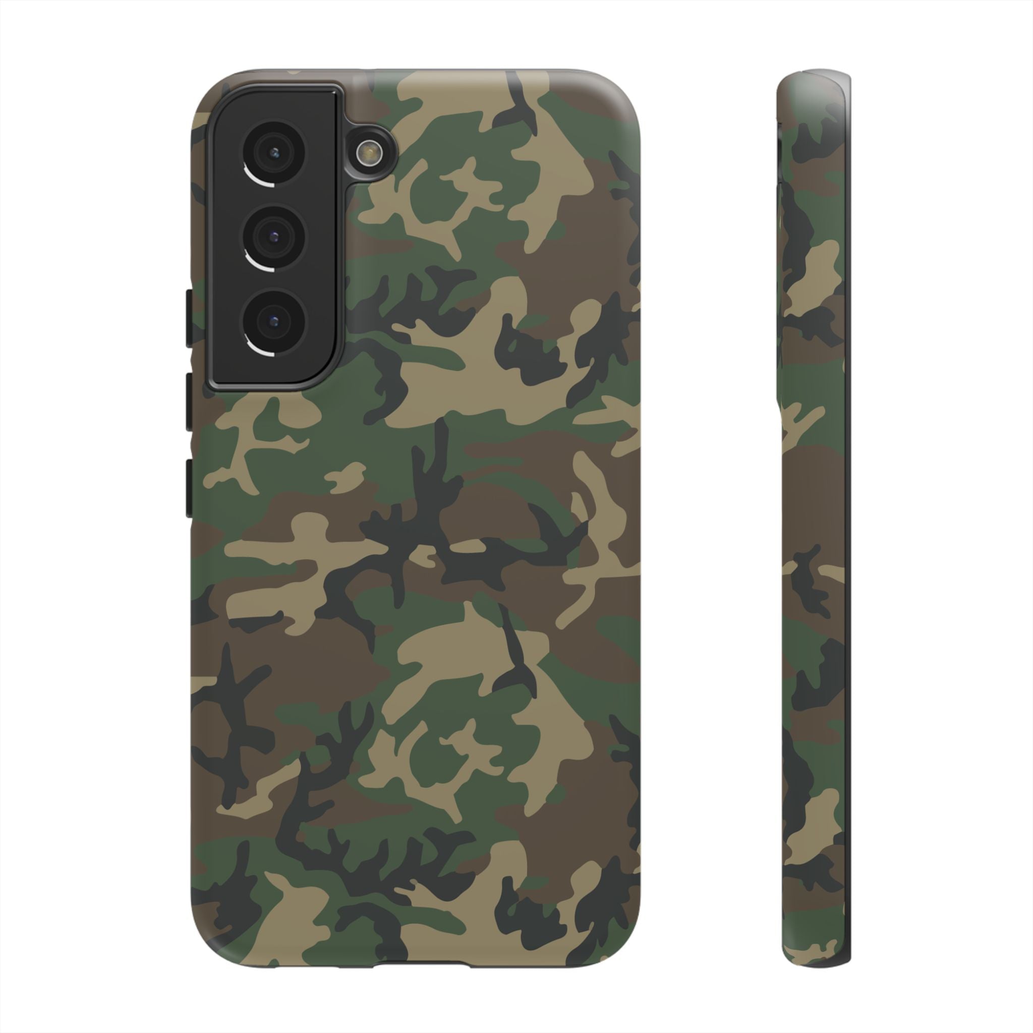 Woodland (M81) Tough Phone Case — Military-Inspired Dual-Layer Protective Cover