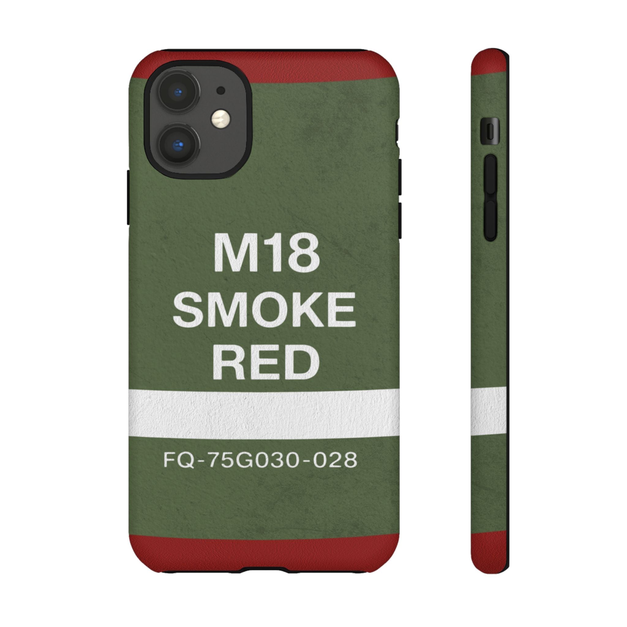 M18 Smoke Red Tough Phone Case | Military-Inspired Dual Layer Protective Cover