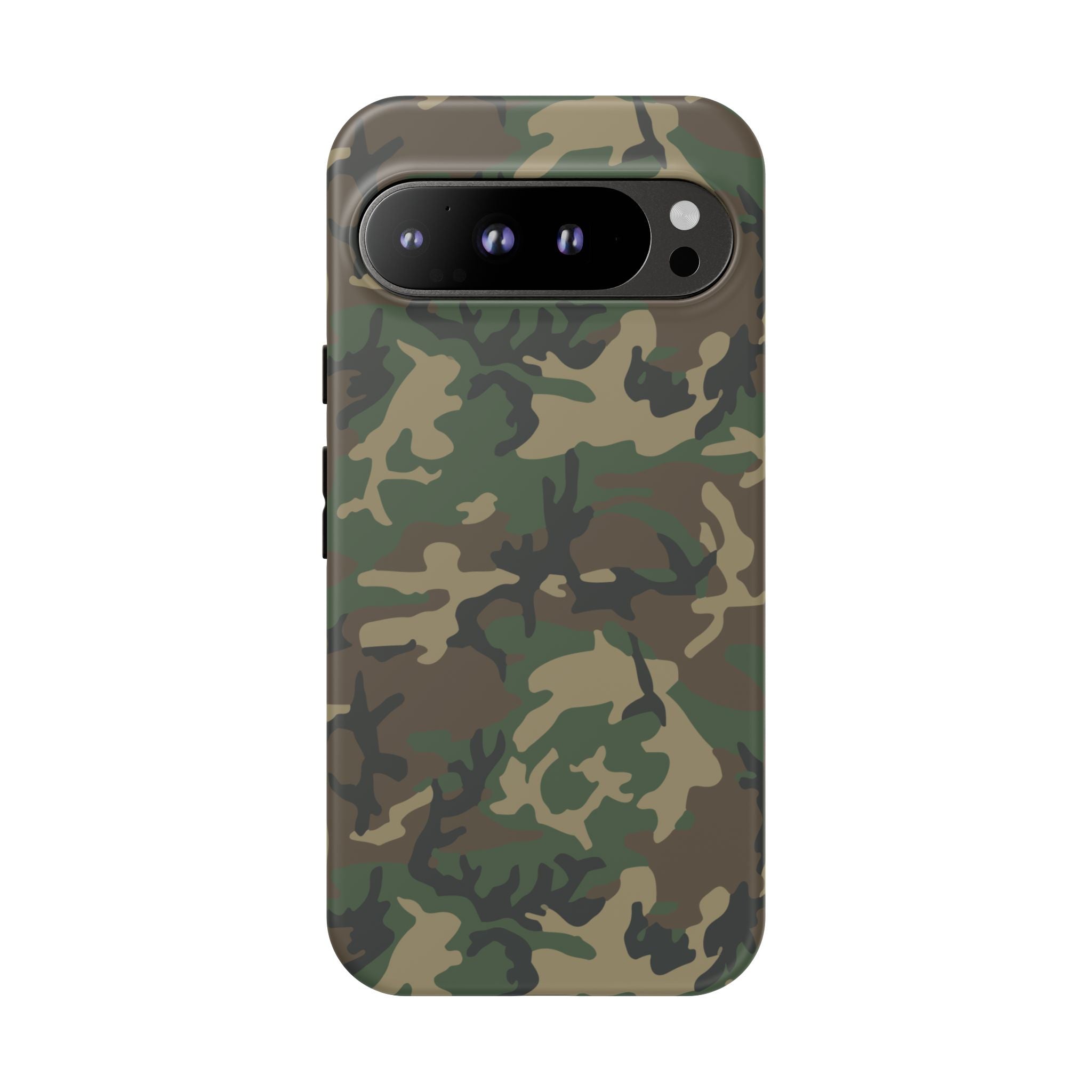 Woodland (M81) Tough Phone Case — Military-Inspired Dual-Layer Protective Cover