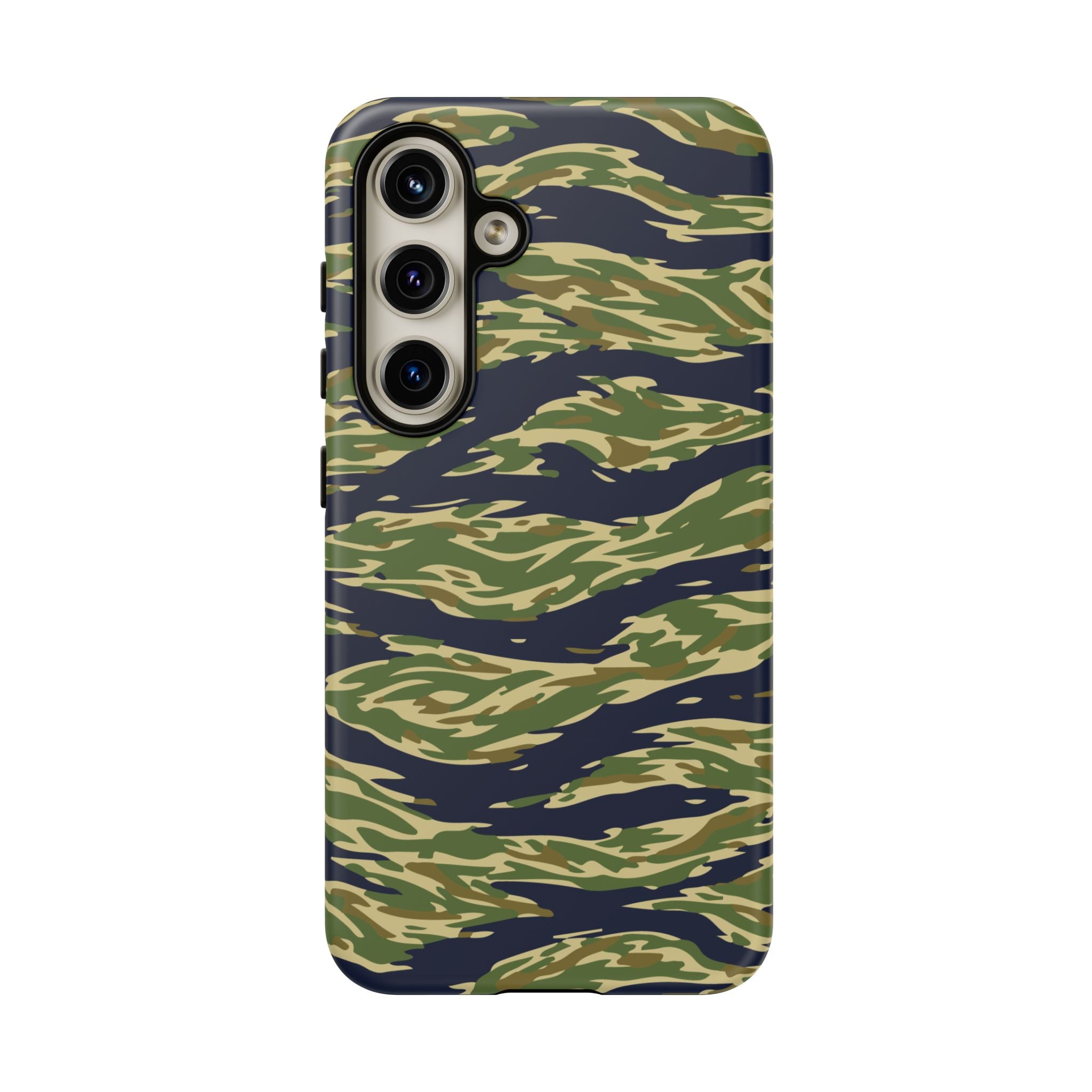 Tiger Stripe Camo Tough Phone Case | Military-Inspired Dual-Layer Protection