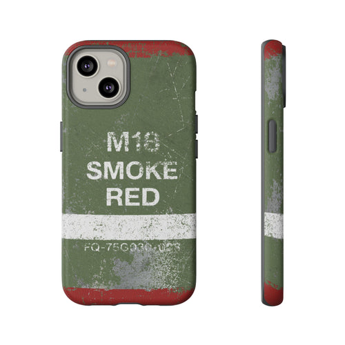M18 Smoke Red (Distressed) Phone Case | Military-Inspired Dual Layer Protective Cover