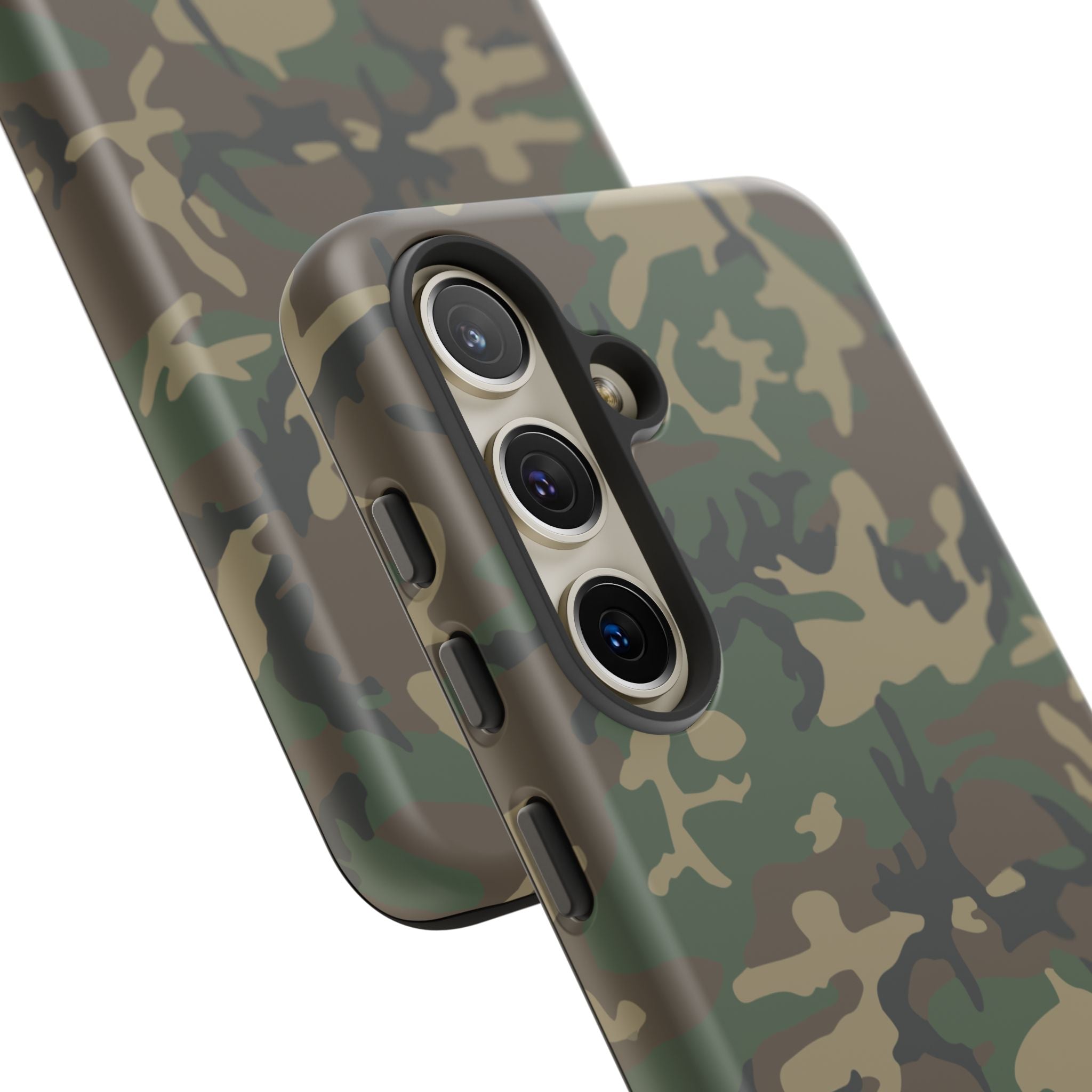 Woodland (M81) Tough Phone Case — Military-Inspired Dual-Layer Protective Cover