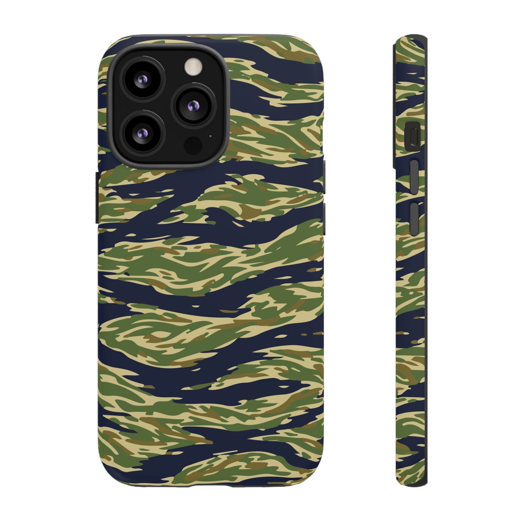 Tiger Stripe Camo Tough Phone Case | Military-Inspired Dual-Layer Protection