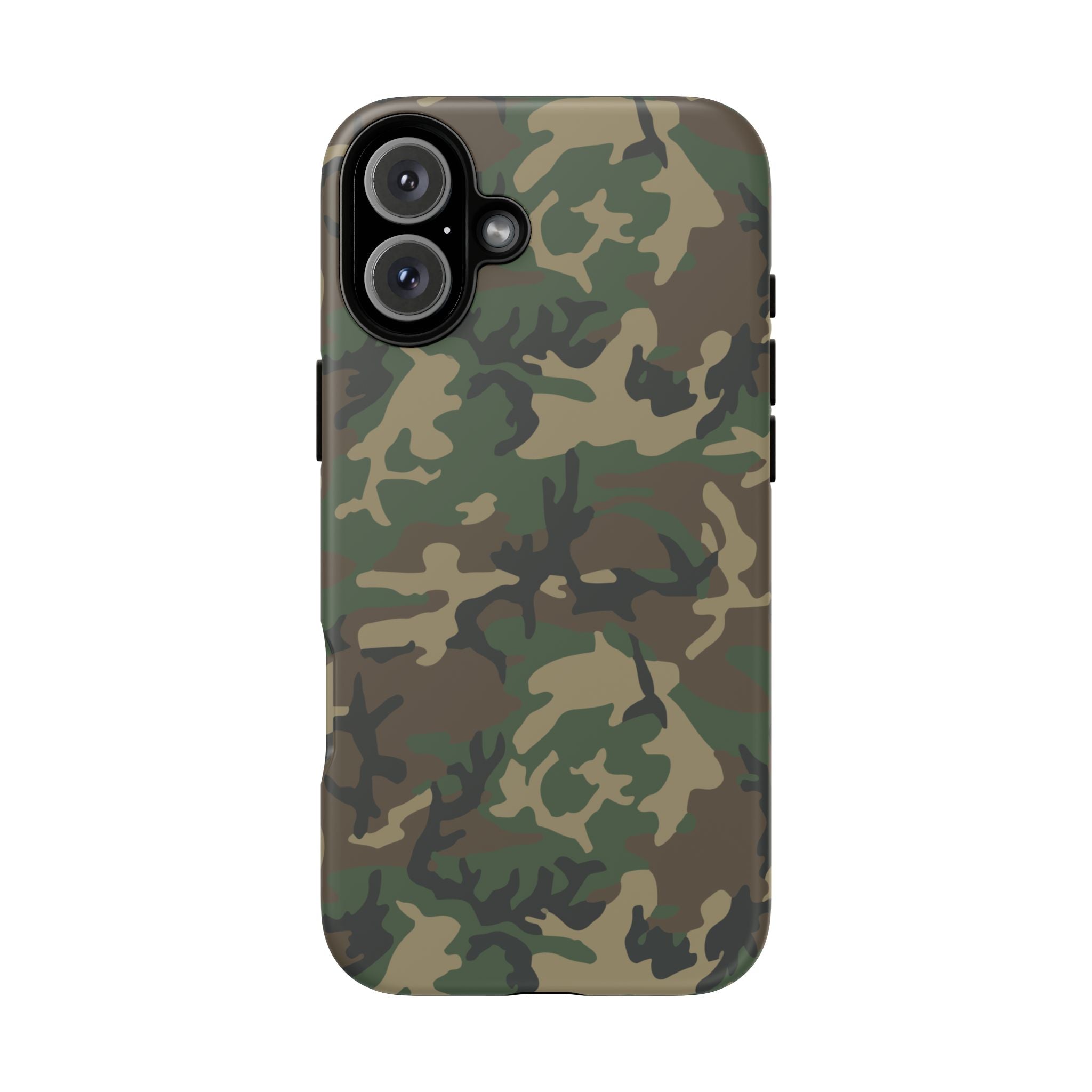 Woodland (M81) Tough Phone Case — Military-Inspired Dual-Layer Protective Cover