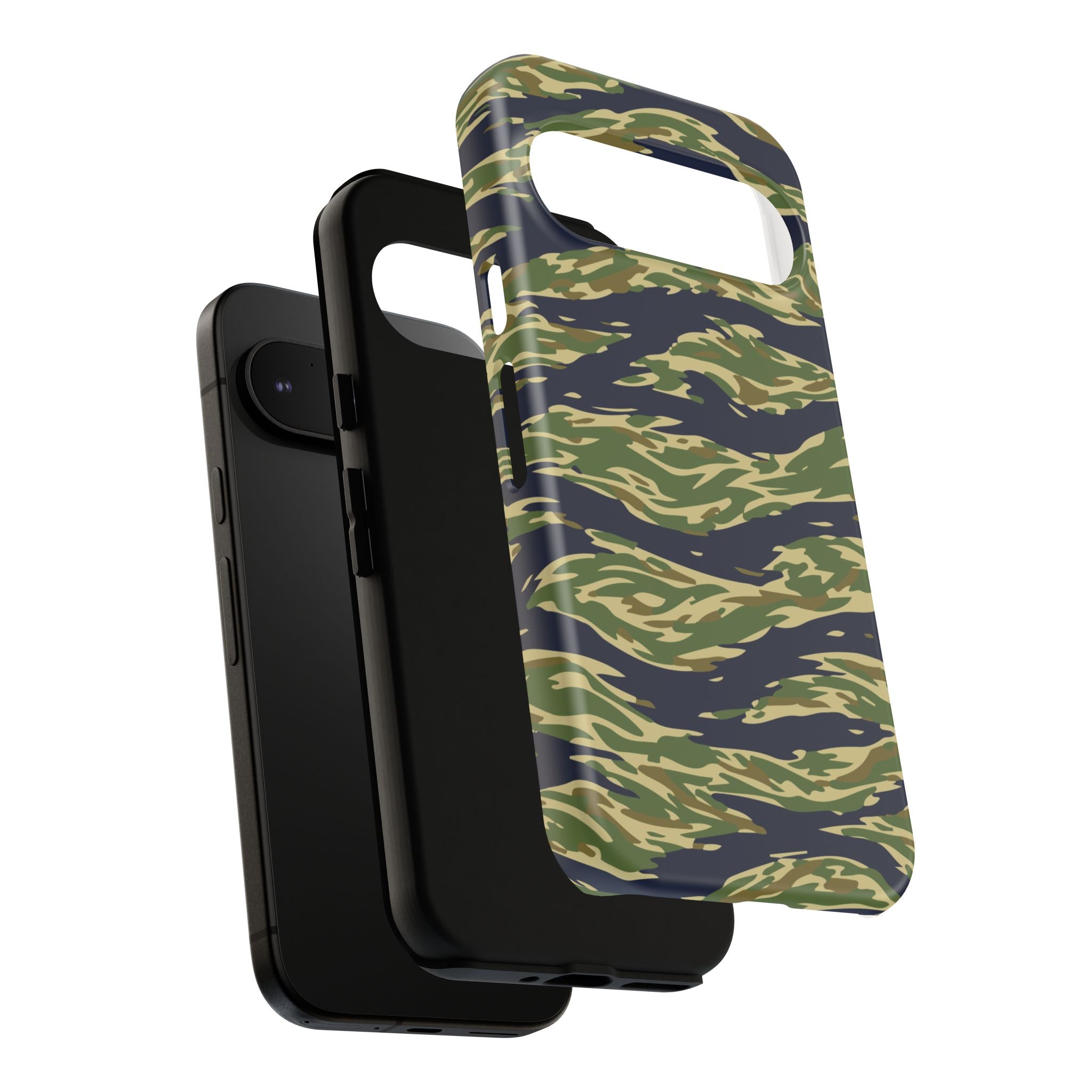 Tiger Stripe Camo Tough Phone Case | Military-Inspired Dual-Layer Protection