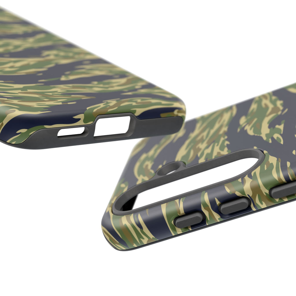 Tiger Stripe Camo Tough Phone Case | Military-Inspired Dual-Layer Protection