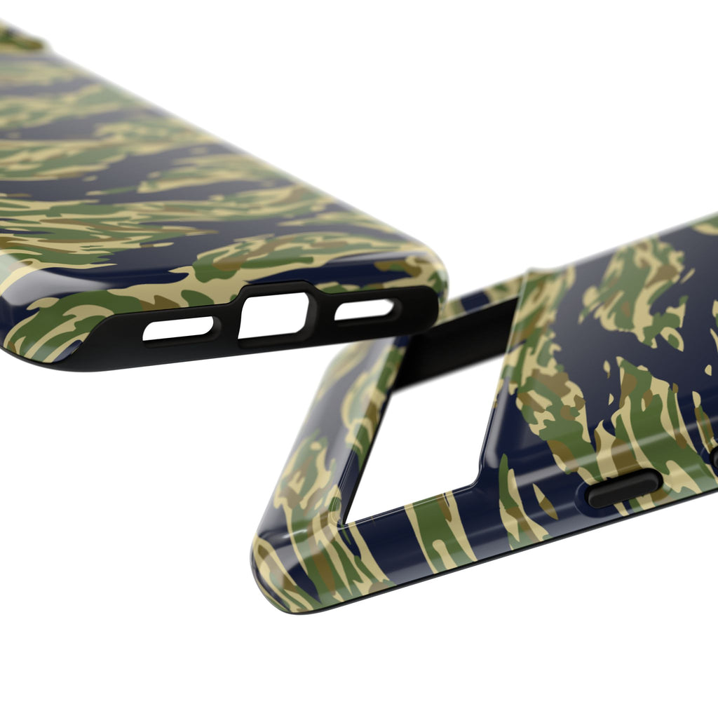 Tiger Stripe Camo Tough Phone Case | Military-Inspired Dual-Layer Protection