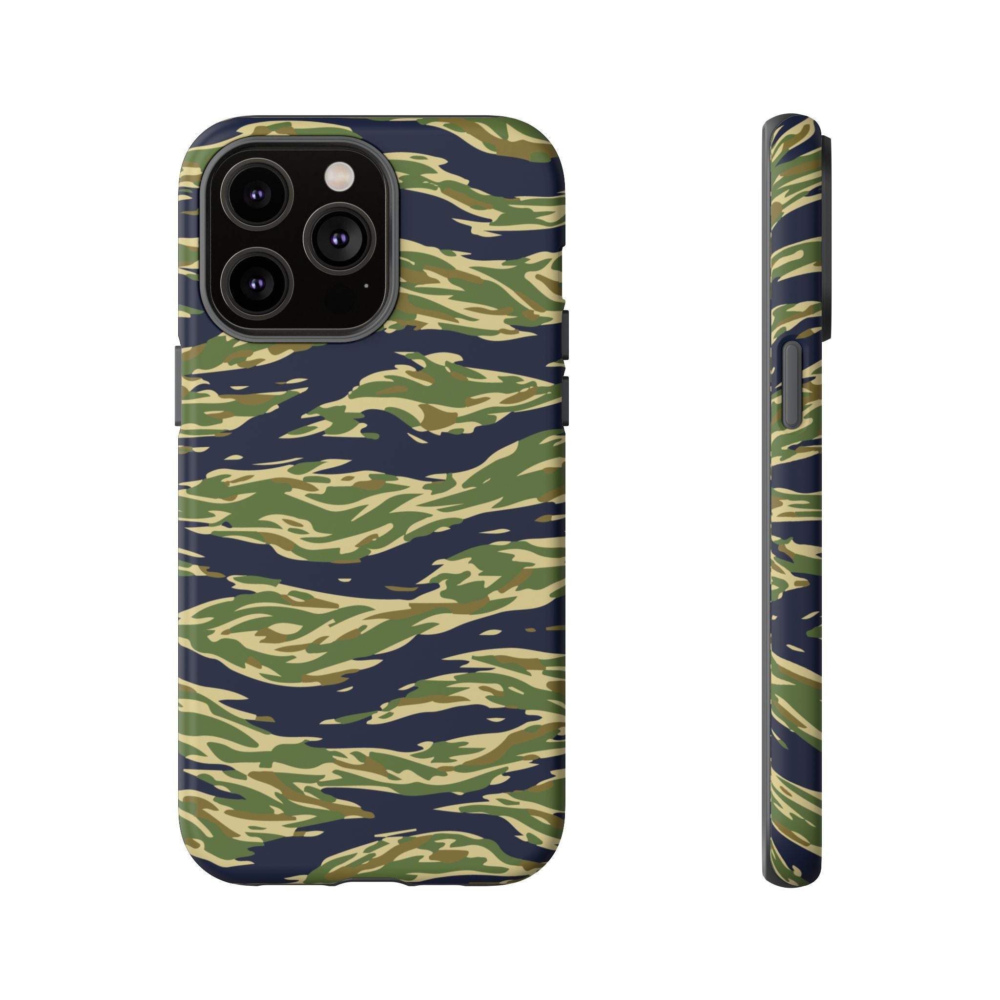 Tiger Stripe Camo Tough Phone Case | Military-Inspired Dual-Layer Protection