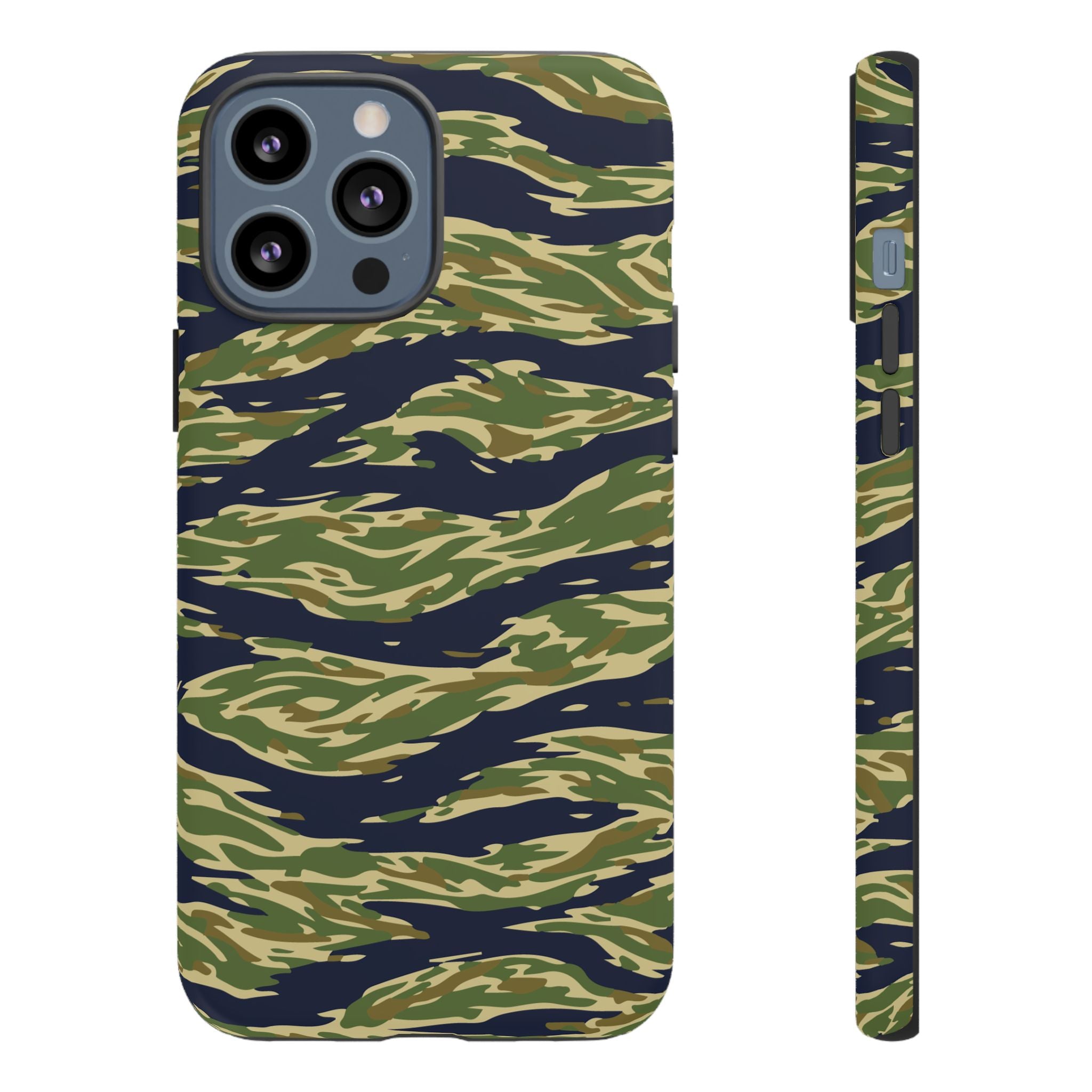 Tiger Stripe Camo Tough Phone Case | Military-Inspired Dual-Layer Protection
