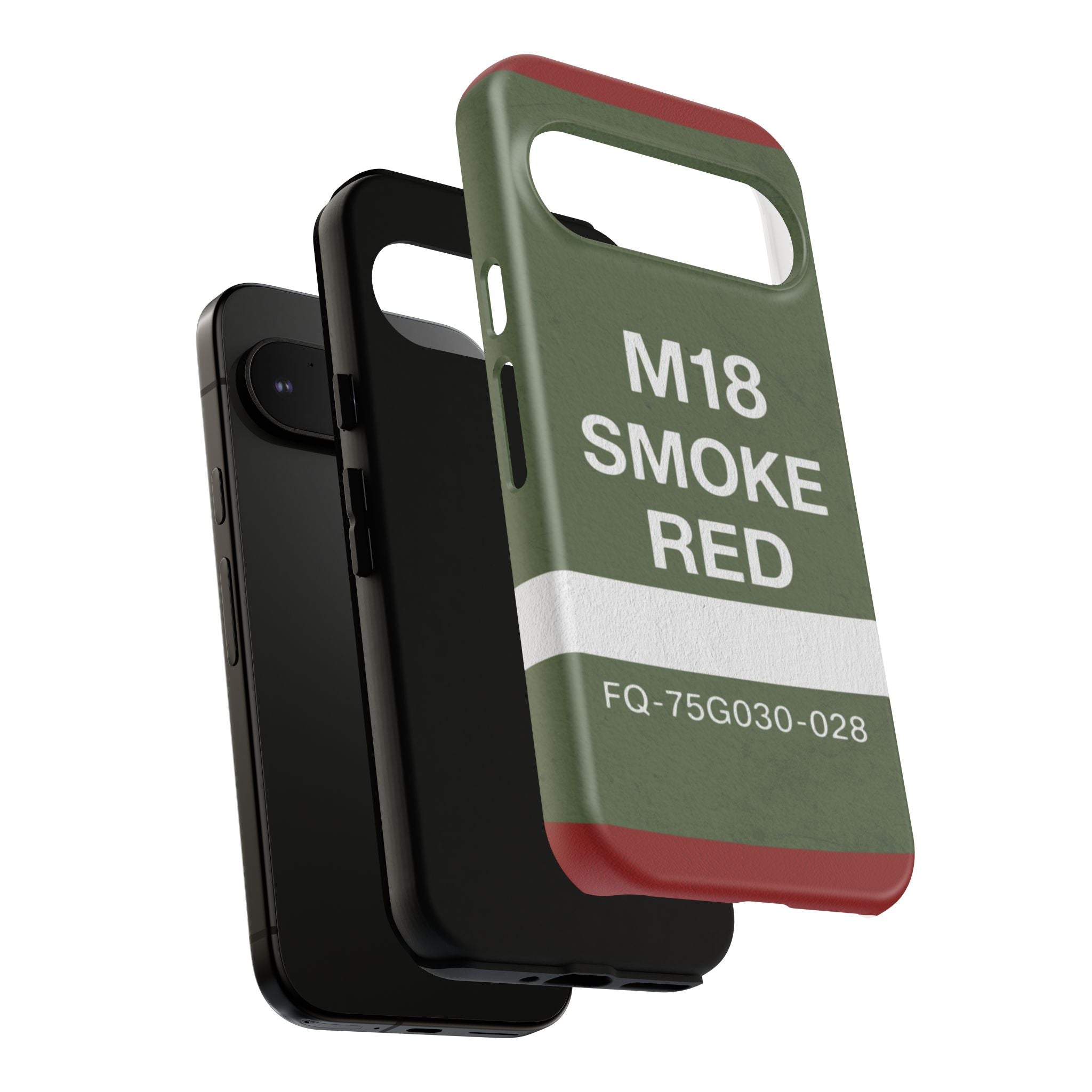 M18 Smoke Red Tough Phone Case | Military-Inspired Dual Layer Protective Cover