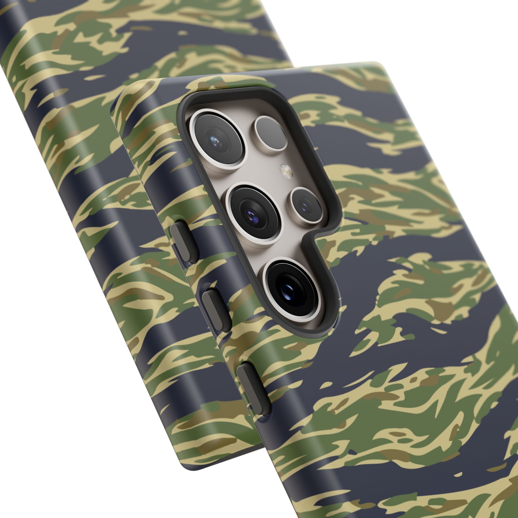Tiger Stripe Camo Tough Phone Case | Military-Inspired Dual-Layer Protection