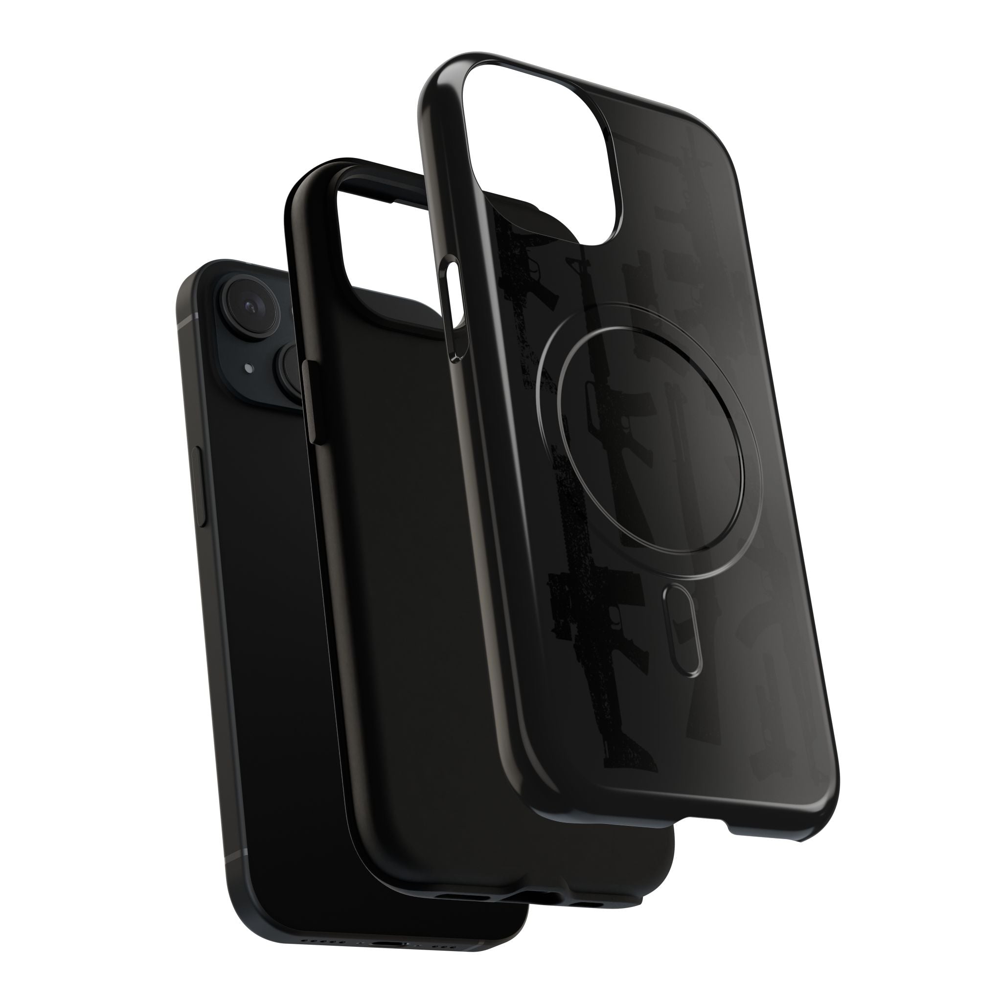 MagSafe Compatible - BLACK OPS Edition - GUN iPhone Tough Case