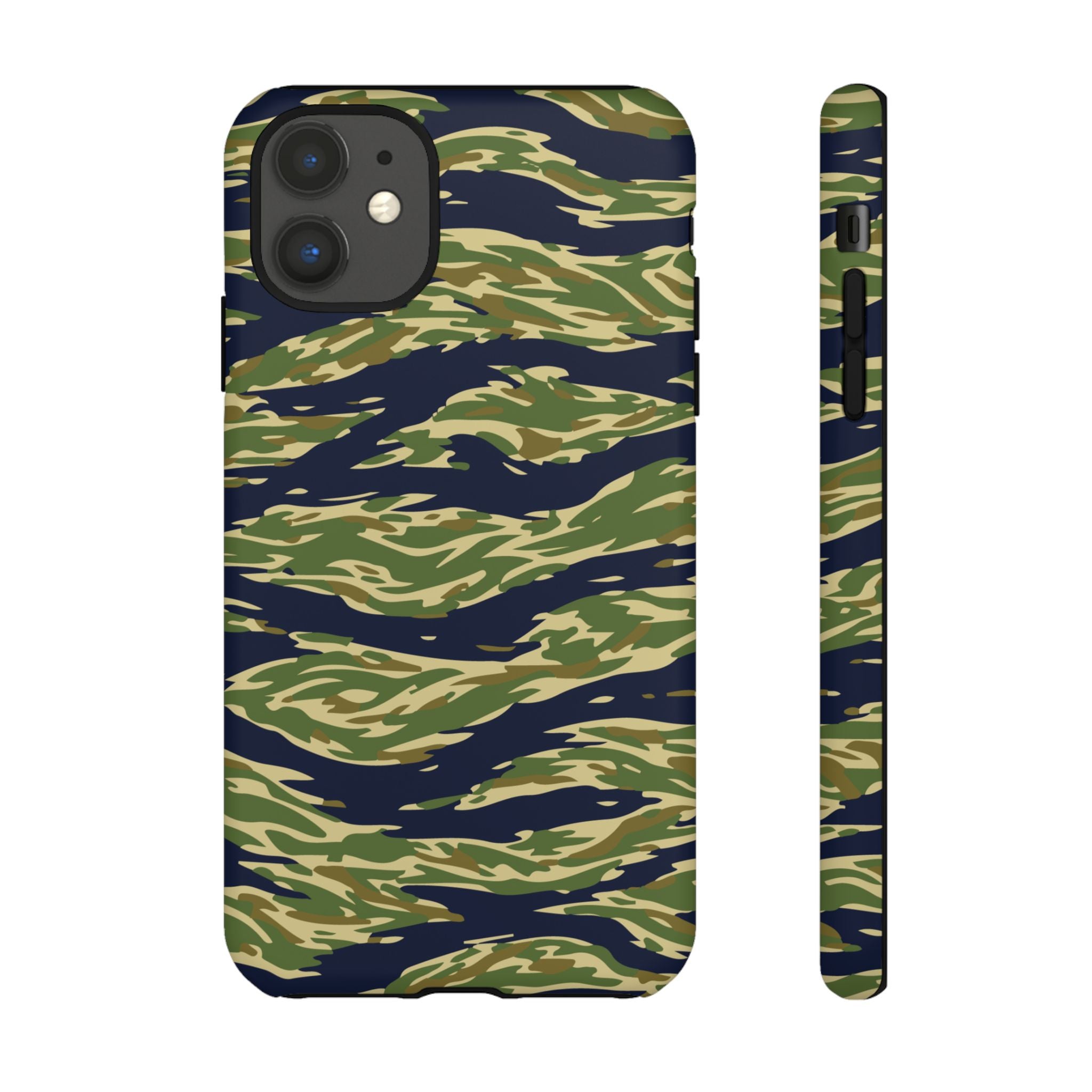 Tiger Stripe Camo Tough Phone Case | Military-Inspired Dual-Layer Protection
