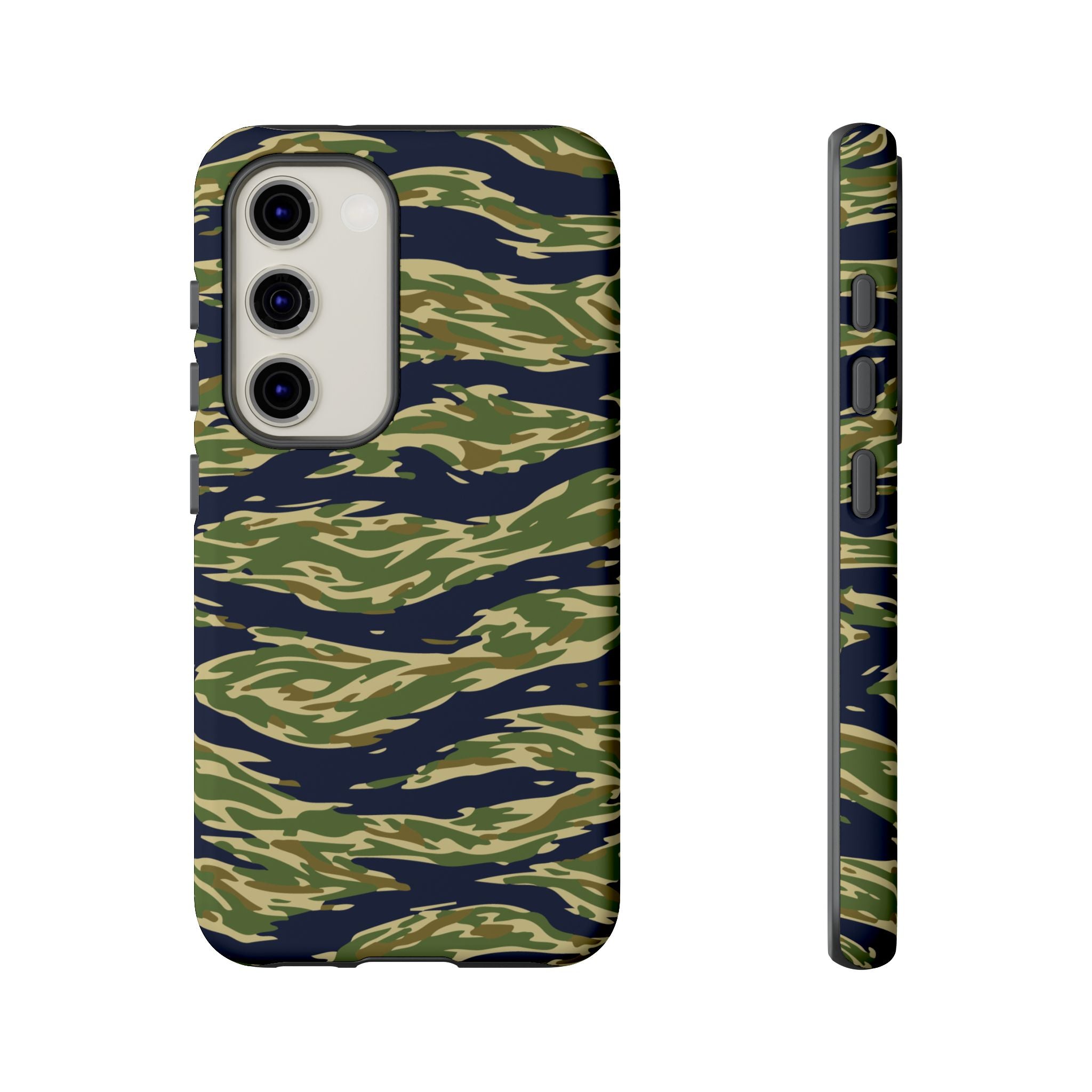 Tiger Stripe Camo Tough Phone Case | Military-Inspired Dual-Layer Protection