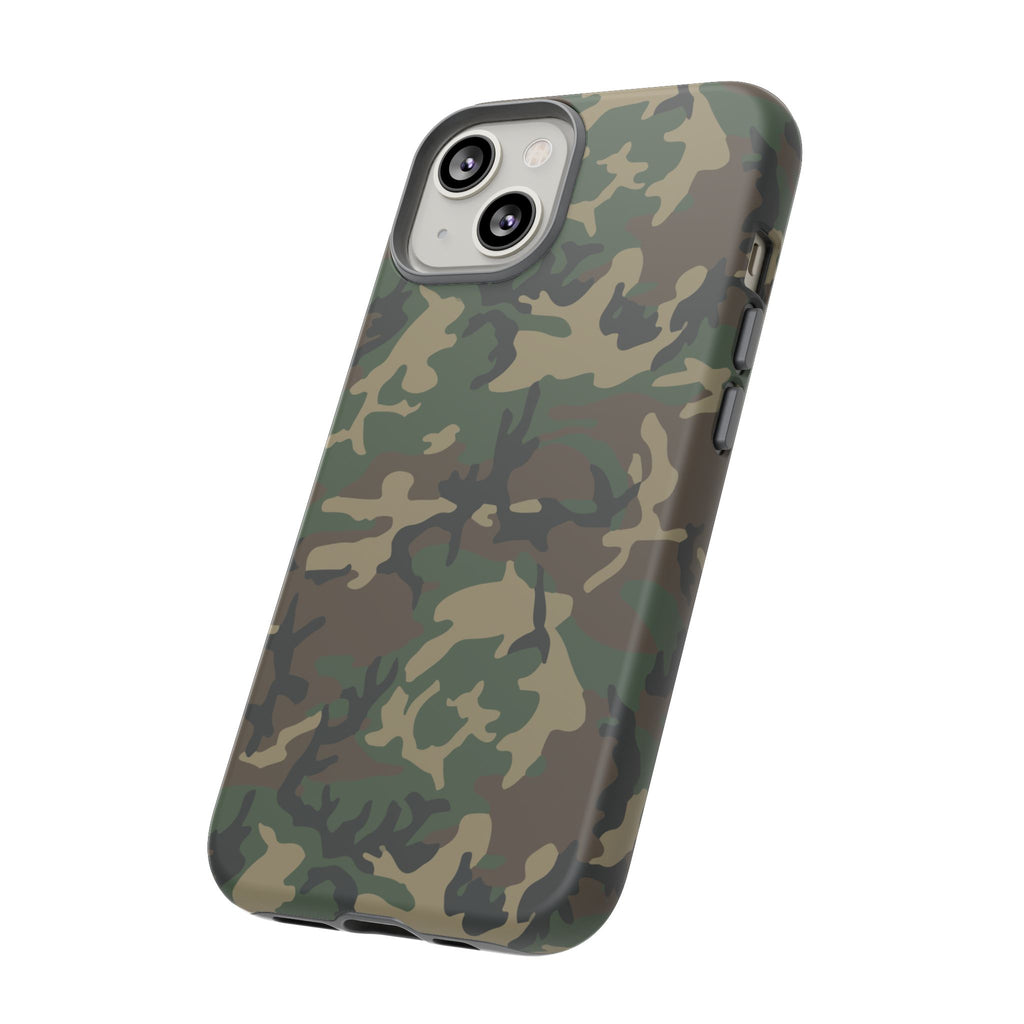 Woodland (M81) Tough Phone Case — Military-Inspired Dual-Layer Protective Cover