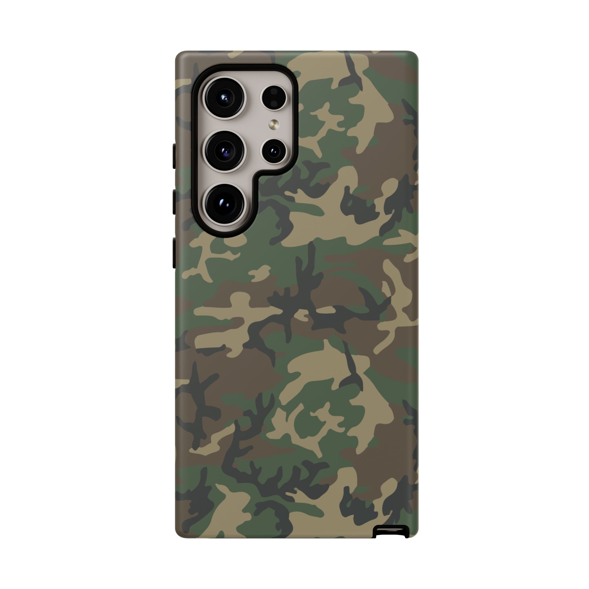 Woodland (M81) Tough Phone Case — Military-Inspired Dual-Layer Protective Cover