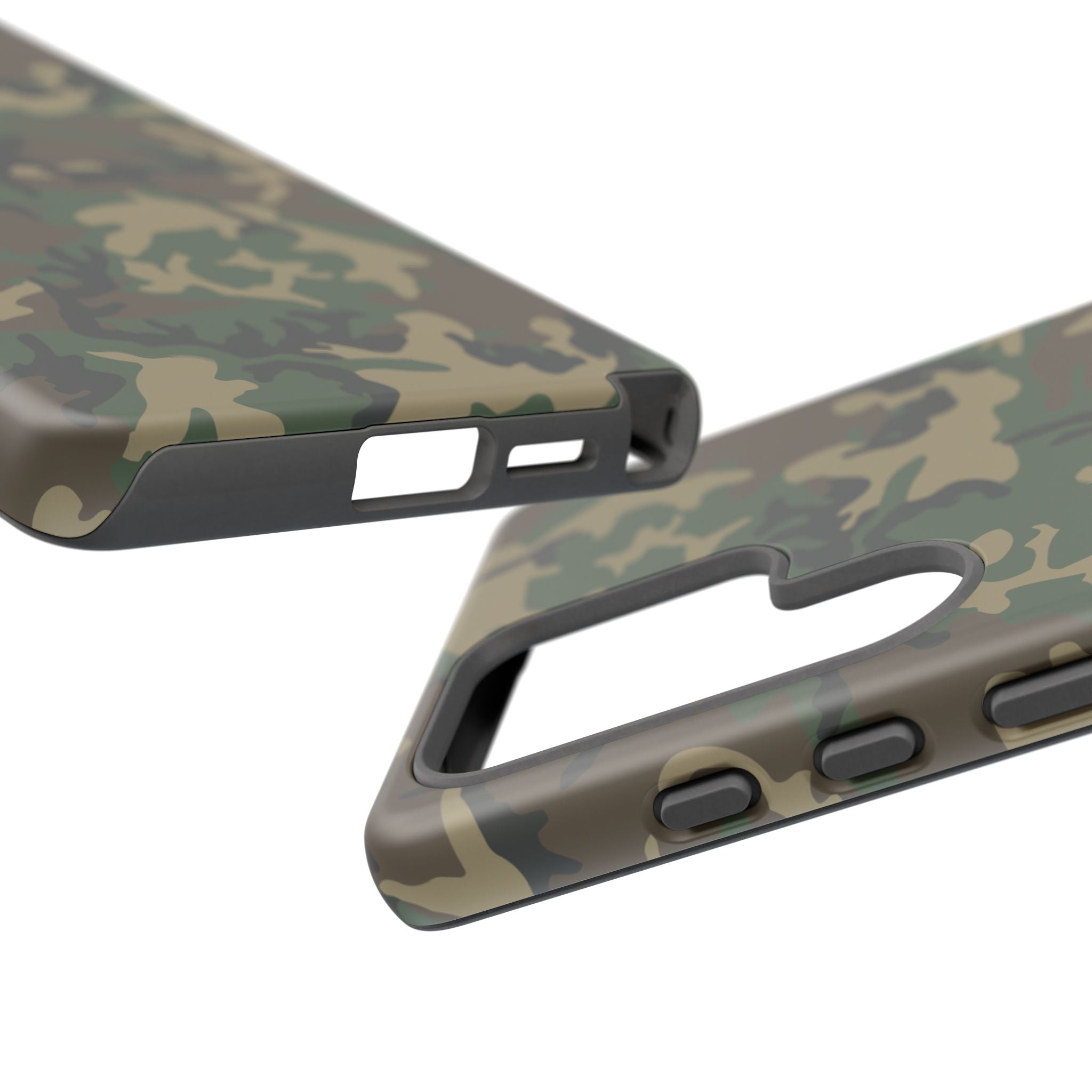 Woodland (M81) Tough Phone Case — Military-Inspired Dual-Layer Protective Cover