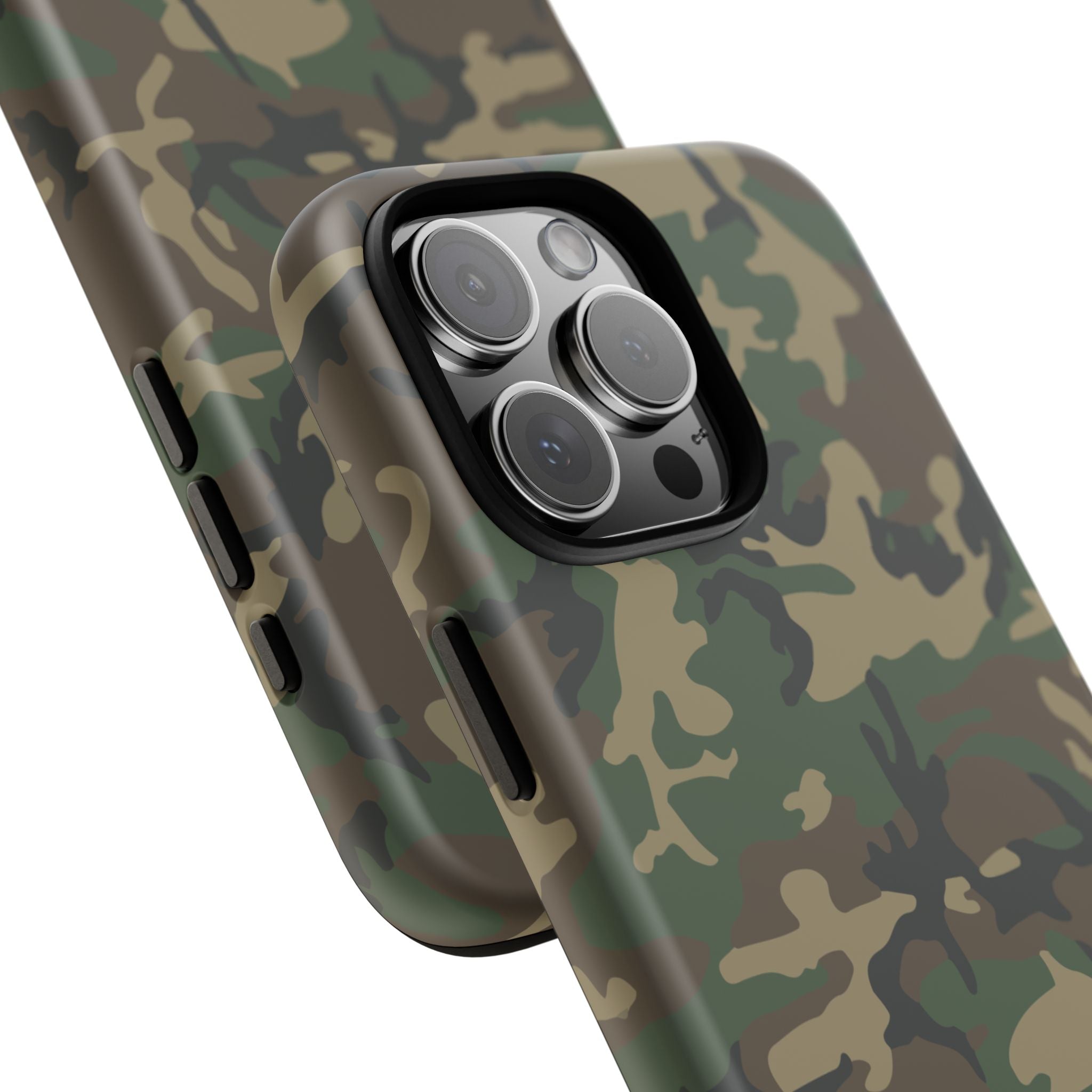 Woodland (M81) Tough Phone Case — Military-Inspired Dual-Layer Protective Cover