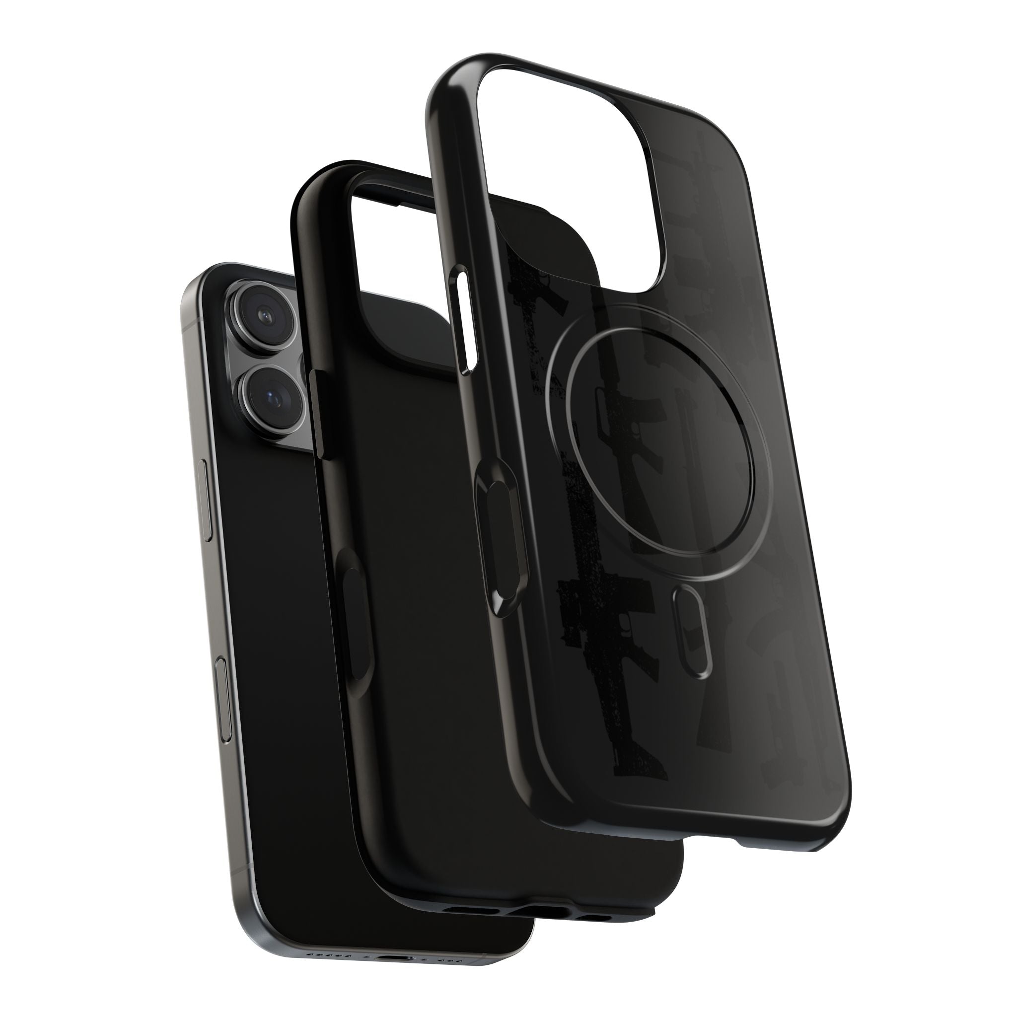 MagSafe Compatible - BLACK OPS Edition - GUN iPhone Tough Case