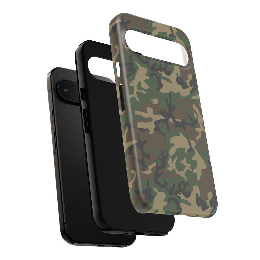 Woodland (M81) Tough Phone Case — Military-Inspired Dual-Layer Protective Cover