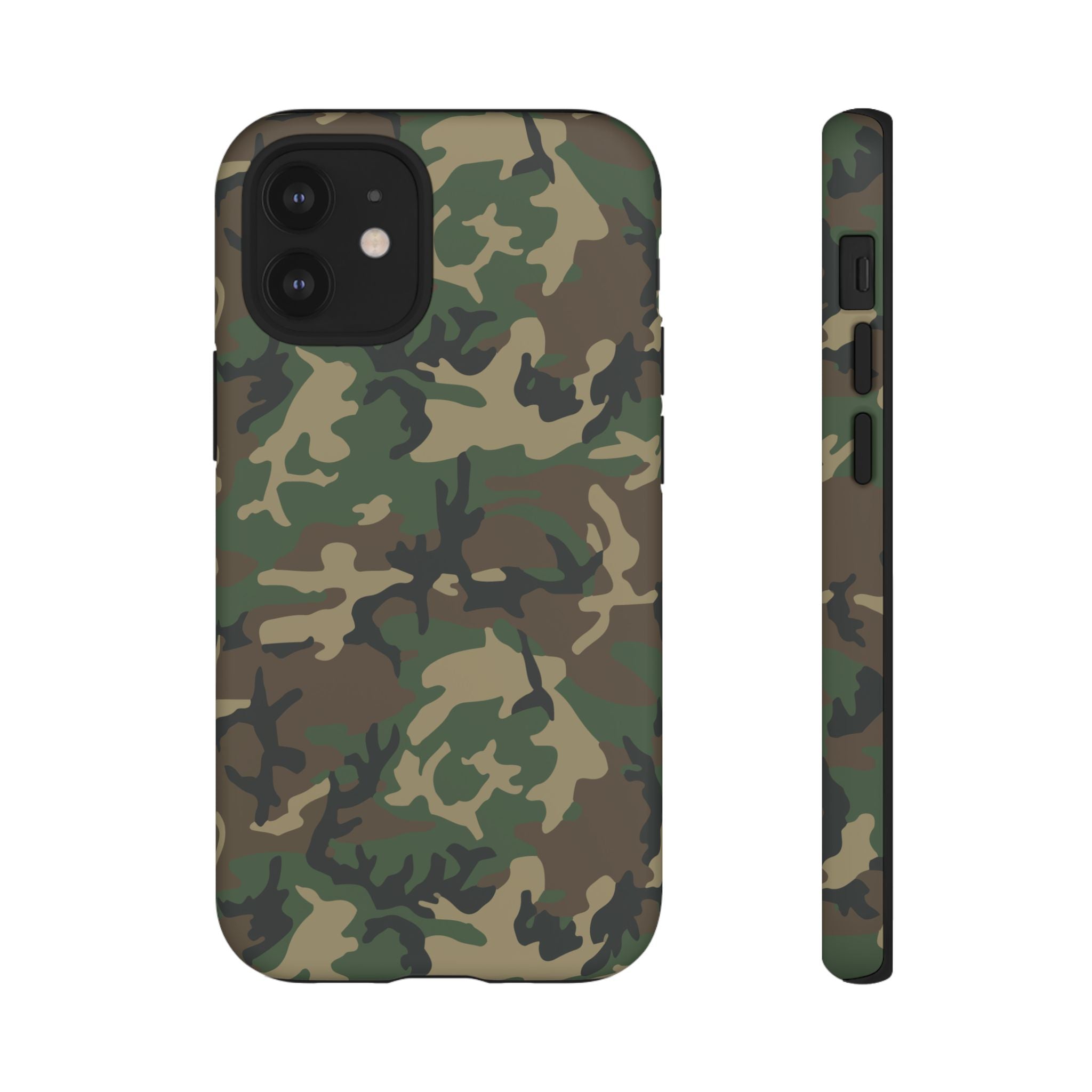 Woodland (M81) Tough Phone Case — Military-Inspired Dual-Layer Protective Cover