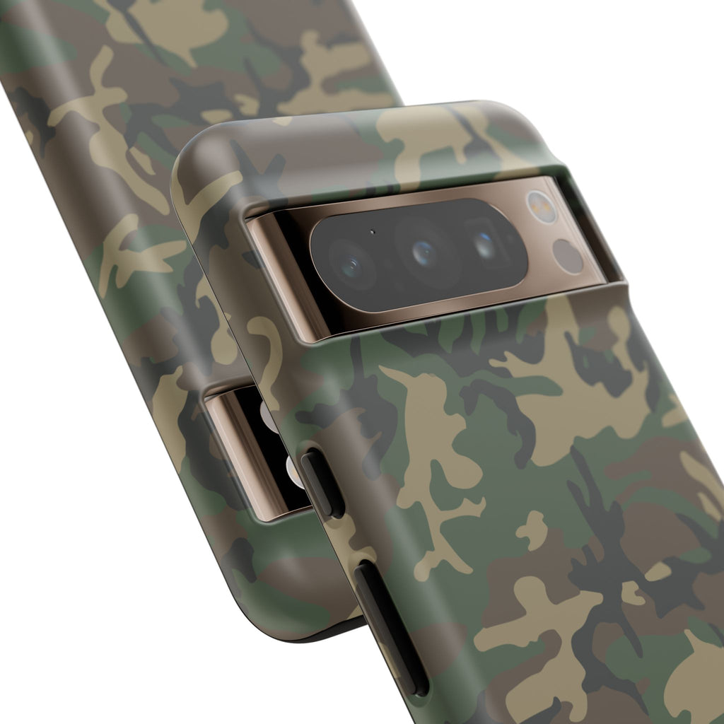Woodland (M81) Tough Phone Case — Military-Inspired Dual-Layer Protective Cover