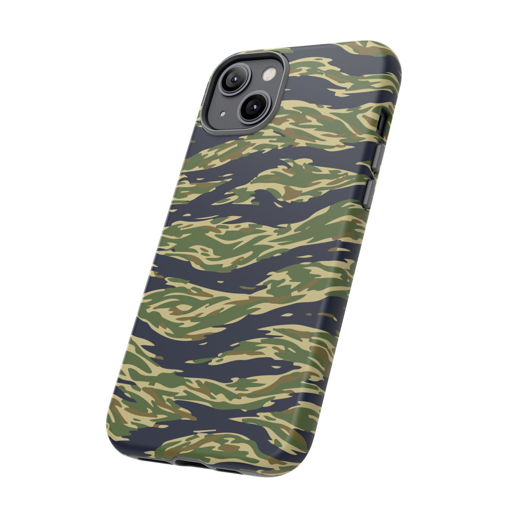 Tiger Stripe Camo Tough Phone Case | Military-Inspired Dual-Layer Protection