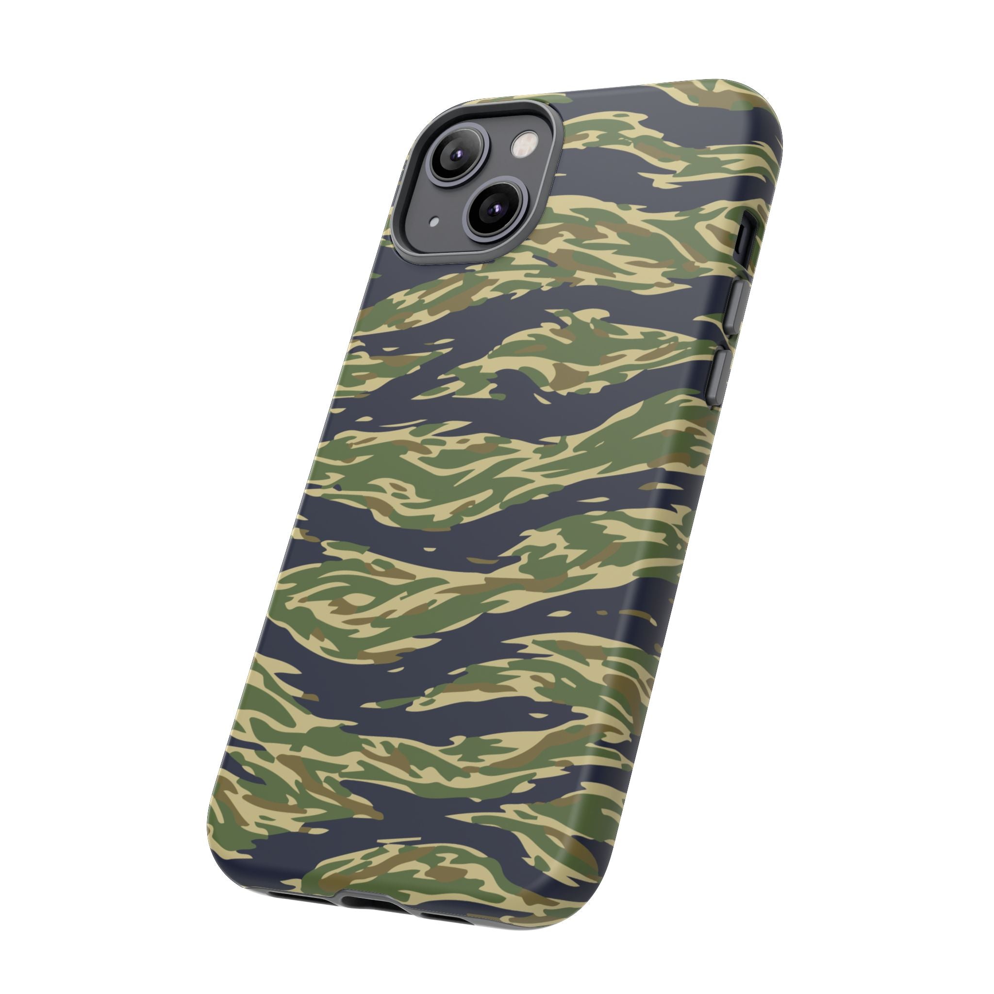 Tiger Stripe Camo Tough Phone Case | Military-Inspired Dual-Layer Protection