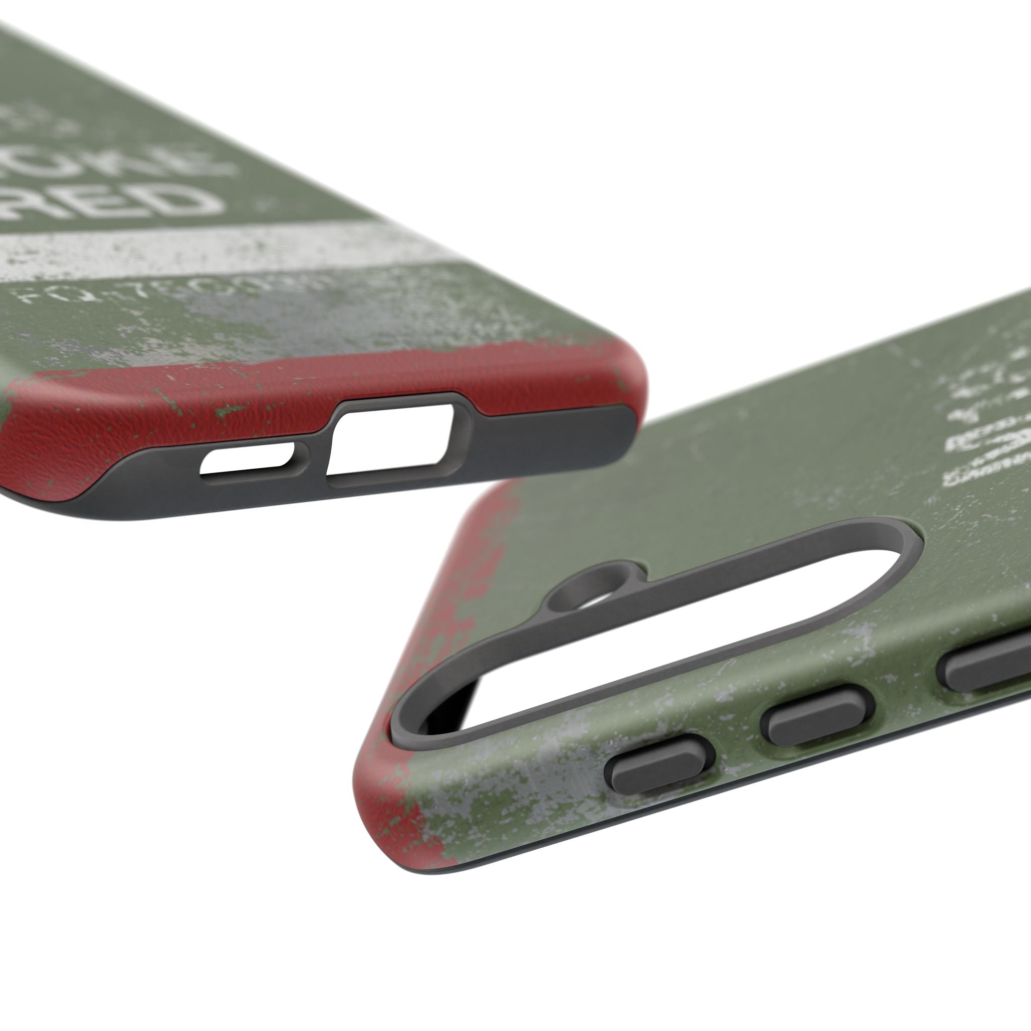 M18 Smoke Red (Distressed) Phone Case | Military-Inspired Dual Layer Protective Cover