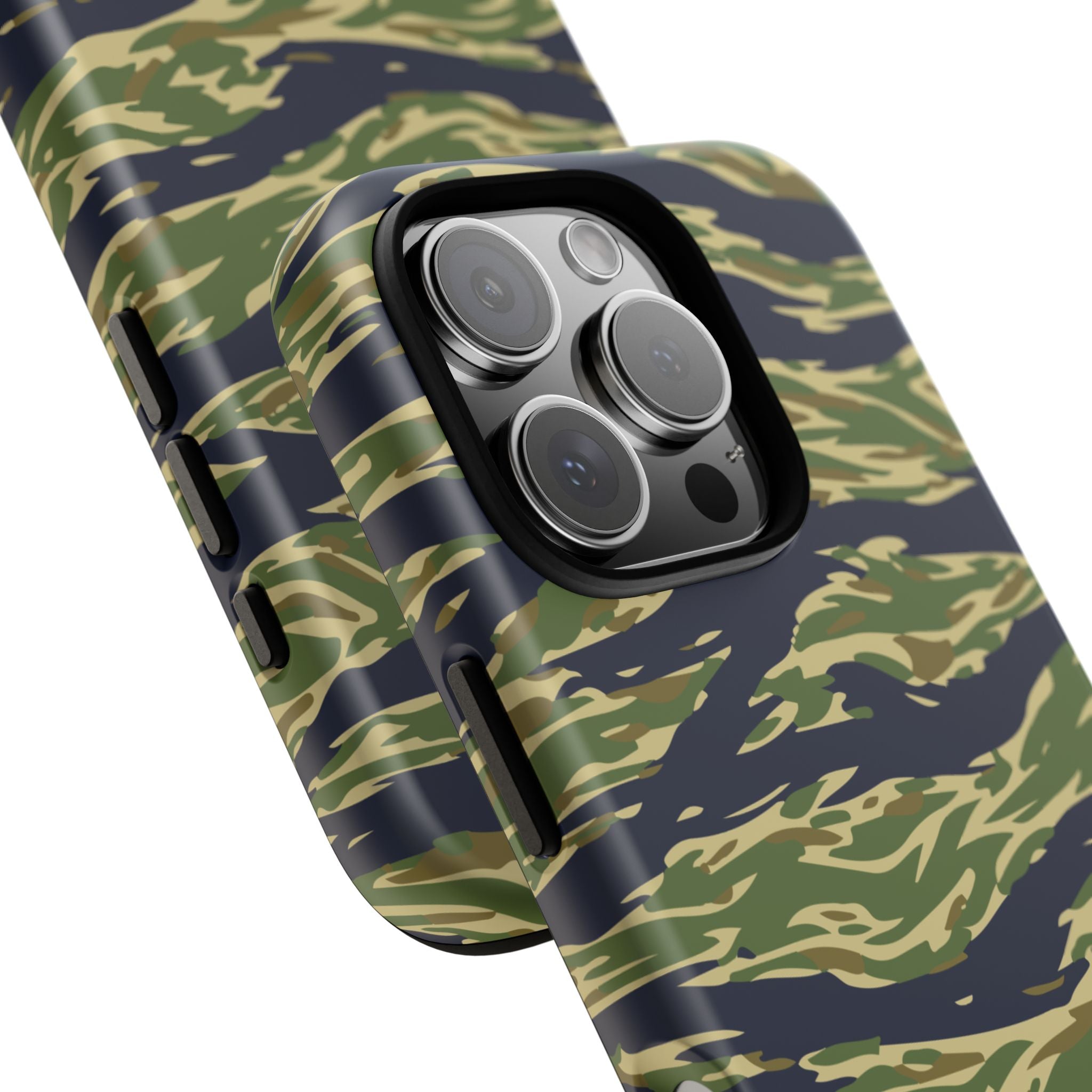 Tiger Stripe Camo Tough Phone Case | Military-Inspired Dual-Layer Protection