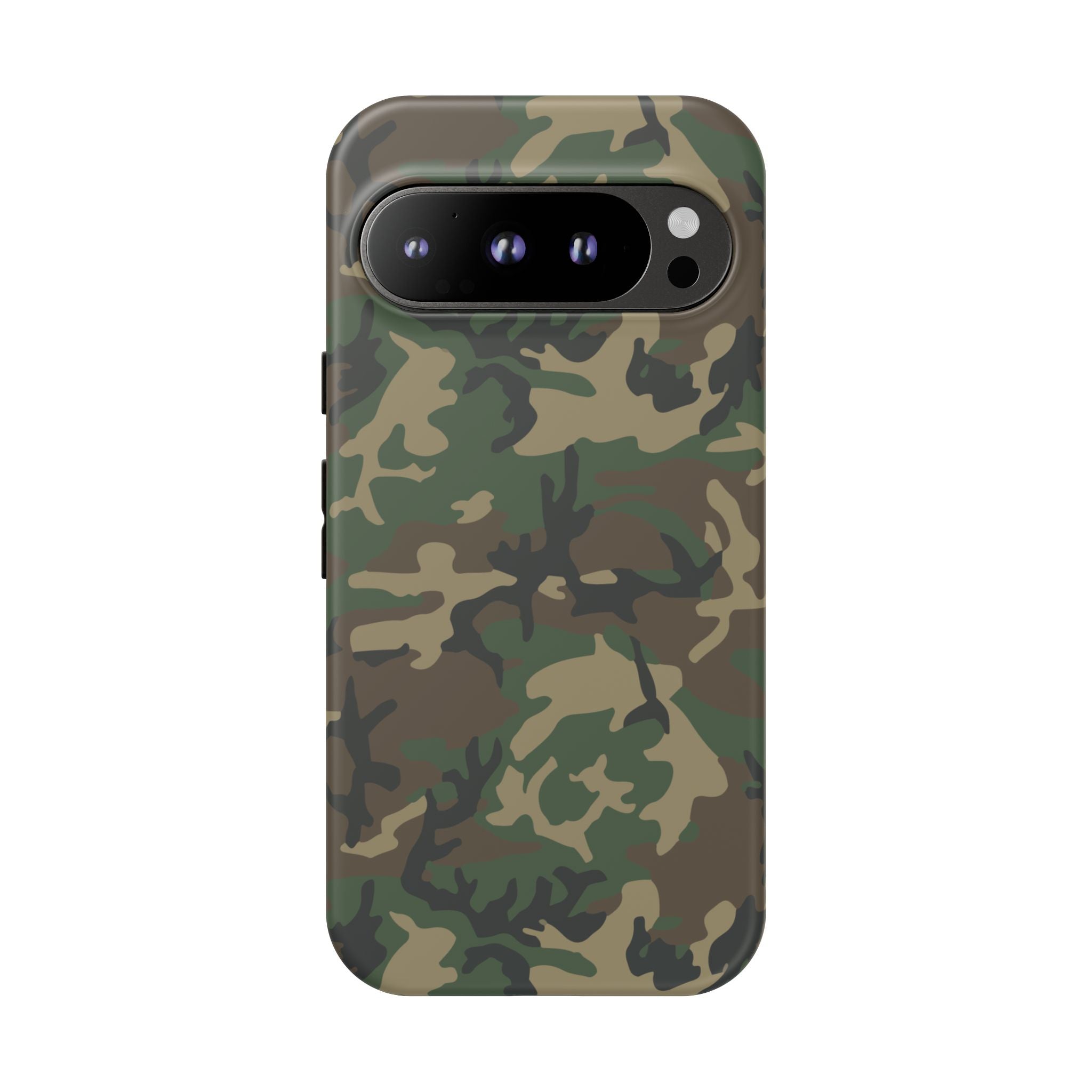 Woodland (M81) Tough Phone Case — Military-Inspired Dual-Layer Protective Cover