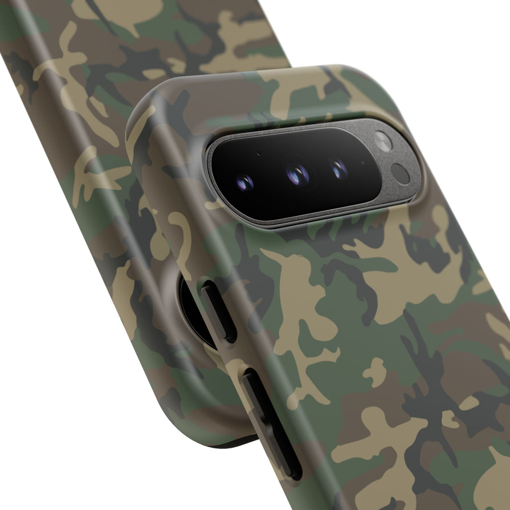 Woodland (M81) Tough Phone Case — Military-Inspired Dual-Layer Protective Cover