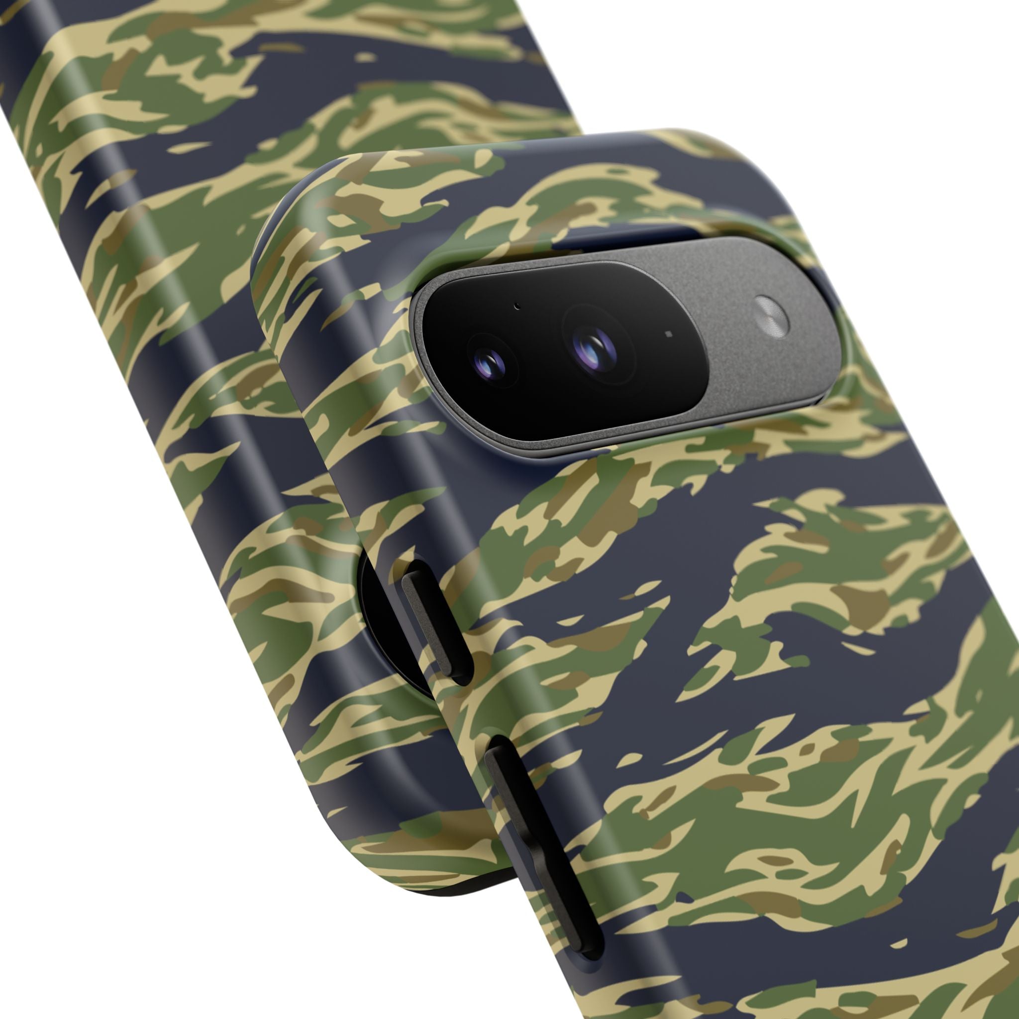Tiger Stripe Camo Tough Phone Case | Military-Inspired Dual-Layer Protection