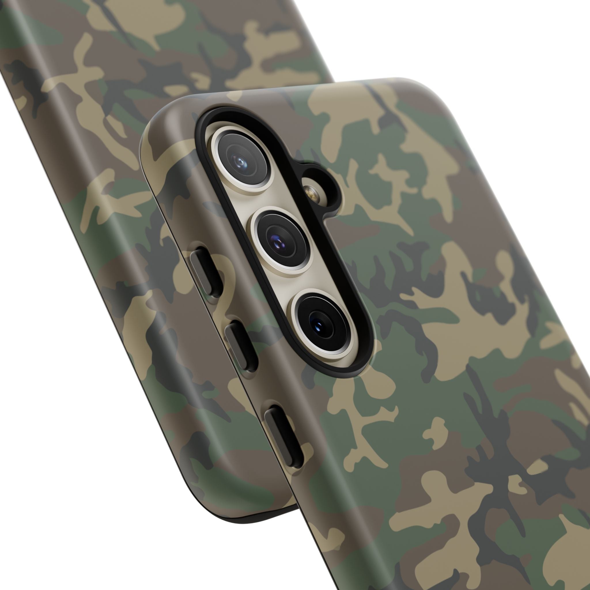 Woodland (M81) Tough Phone Case — Military-Inspired Dual-Layer Protective Cover