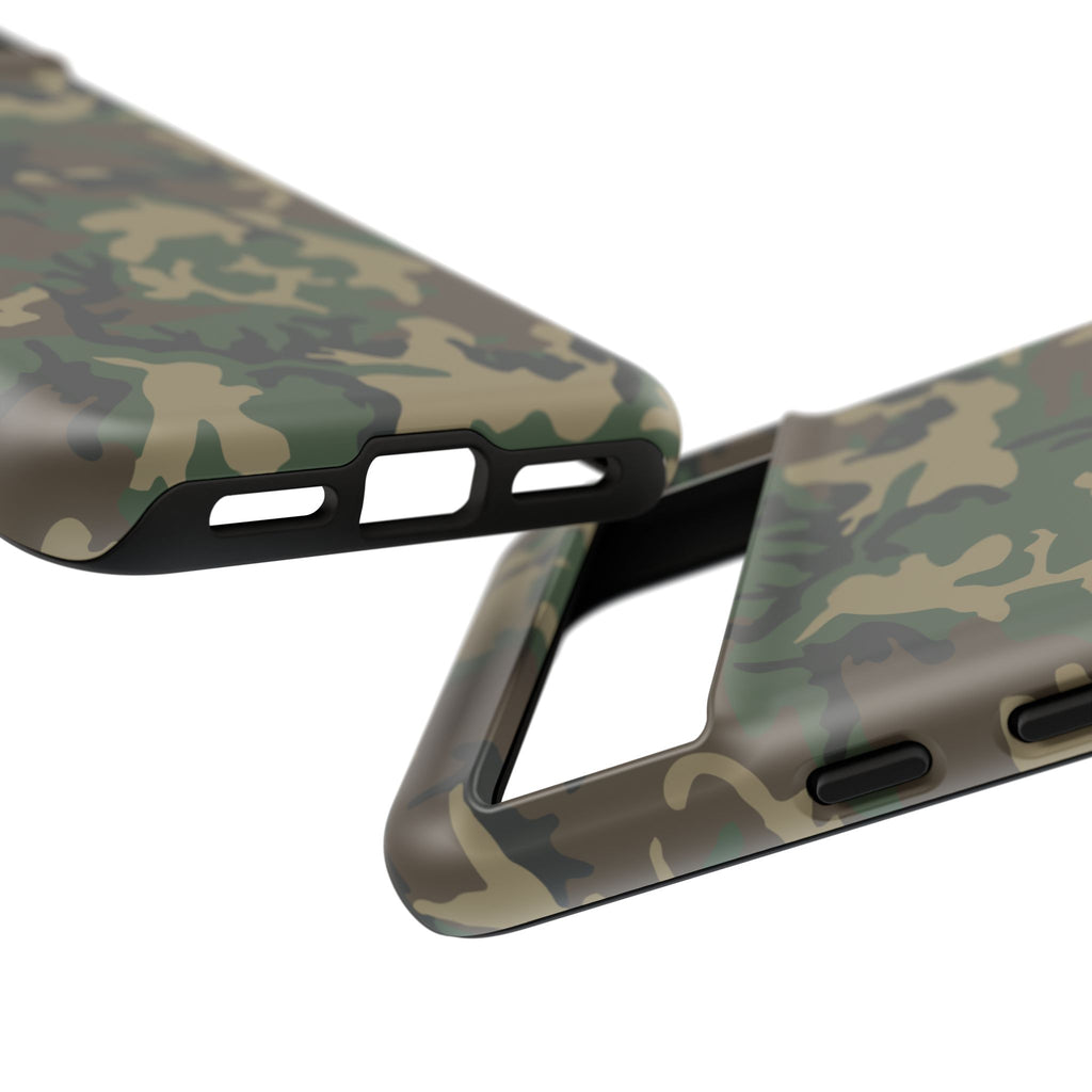 Woodland (M81) Tough Phone Case — Military-Inspired Dual-Layer Protective Cover