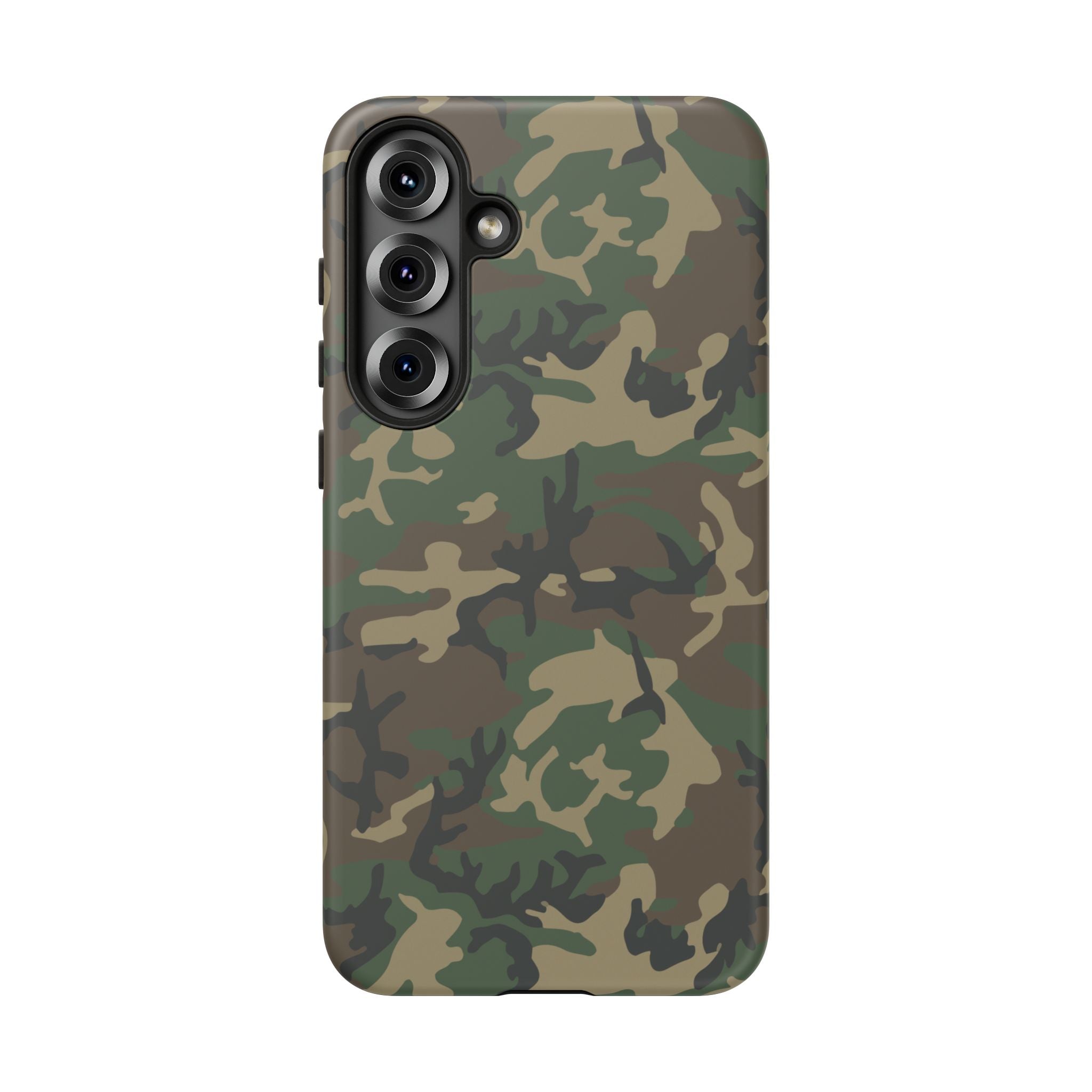 Woodland (M81) Tough Phone Case — Military-Inspired Dual-Layer Protective Cover