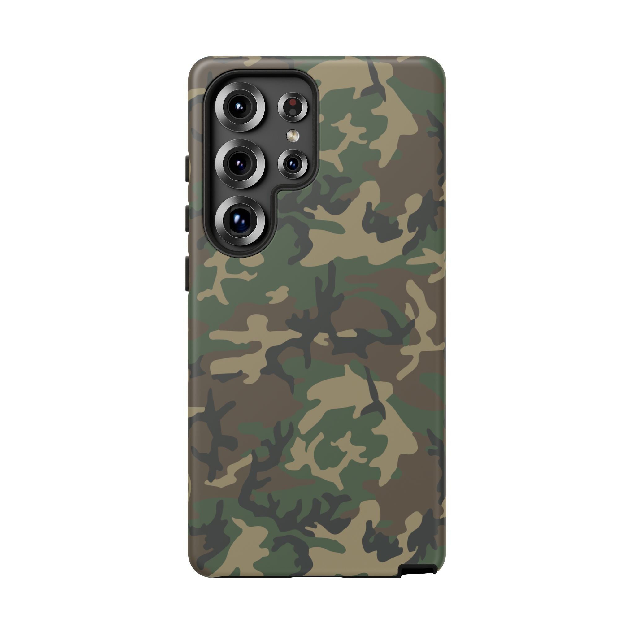 Woodland (M81) Tough Phone Case — Military-Inspired Dual-Layer Protective Cover