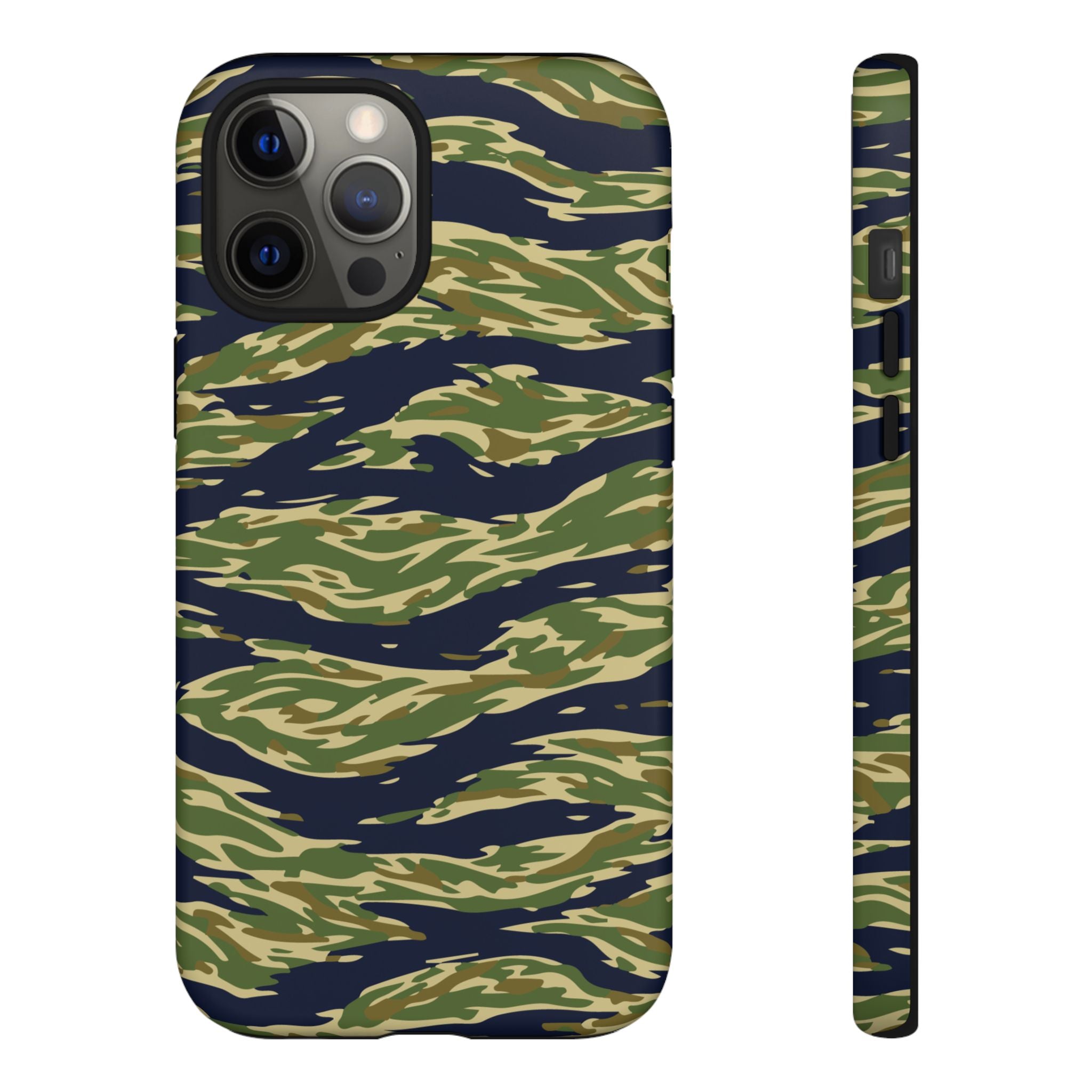 Tiger Stripe Camo Tough Phone Case | Military-Inspired Dual-Layer Protection