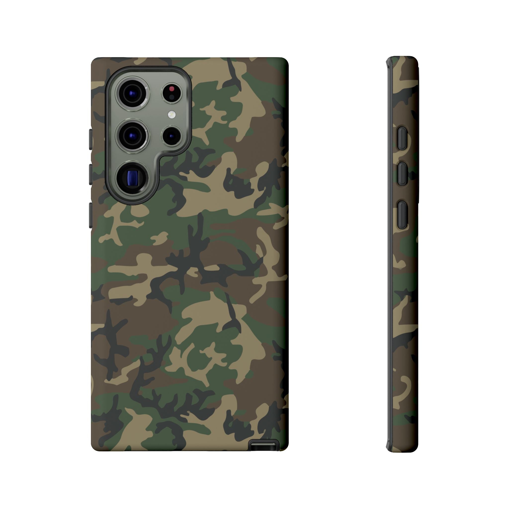 Woodland (M81) Tough Phone Case — Military-Inspired Dual-Layer Protective Cover