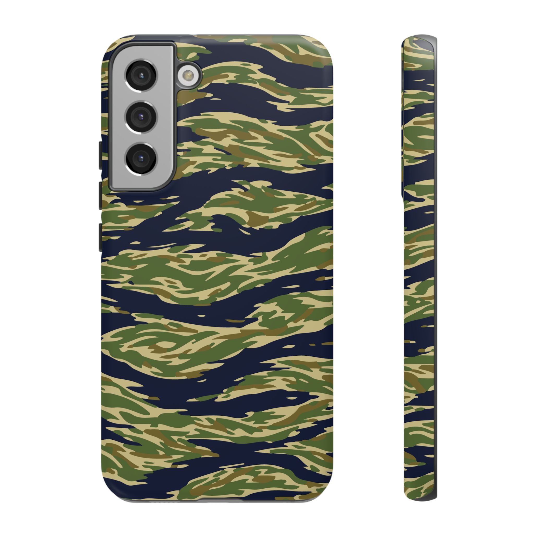Tiger Stripe Camo Tough Phone Case | Military-Inspired Dual-Layer Protection