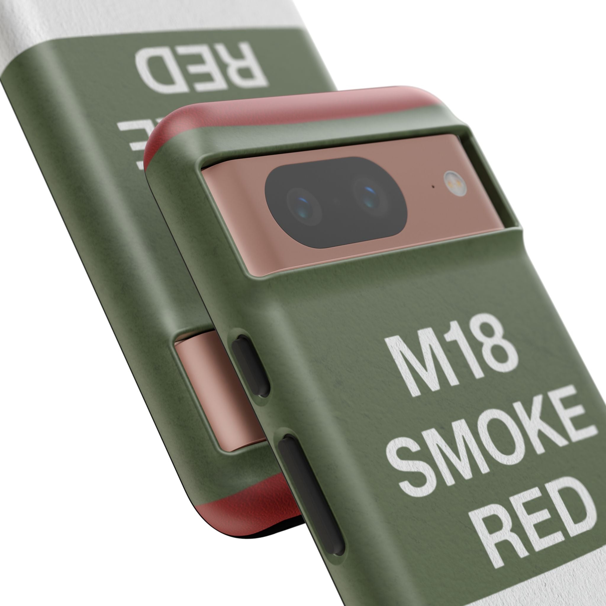 M18 Smoke Red Tough Phone Case | Military-Inspired Dual Layer Protective Cover