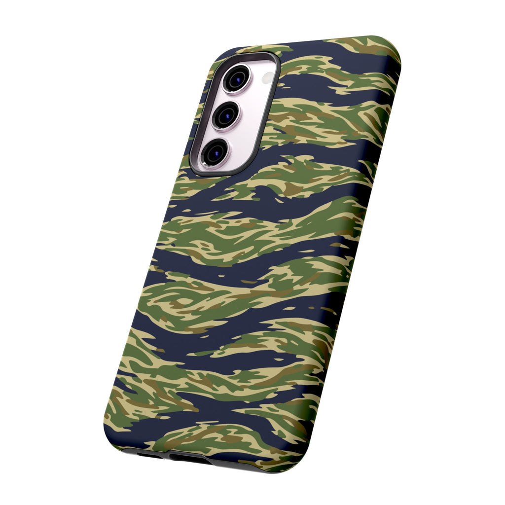 Tiger Stripe Camo Tough Phone Case | Military-Inspired Dual-Layer Protection