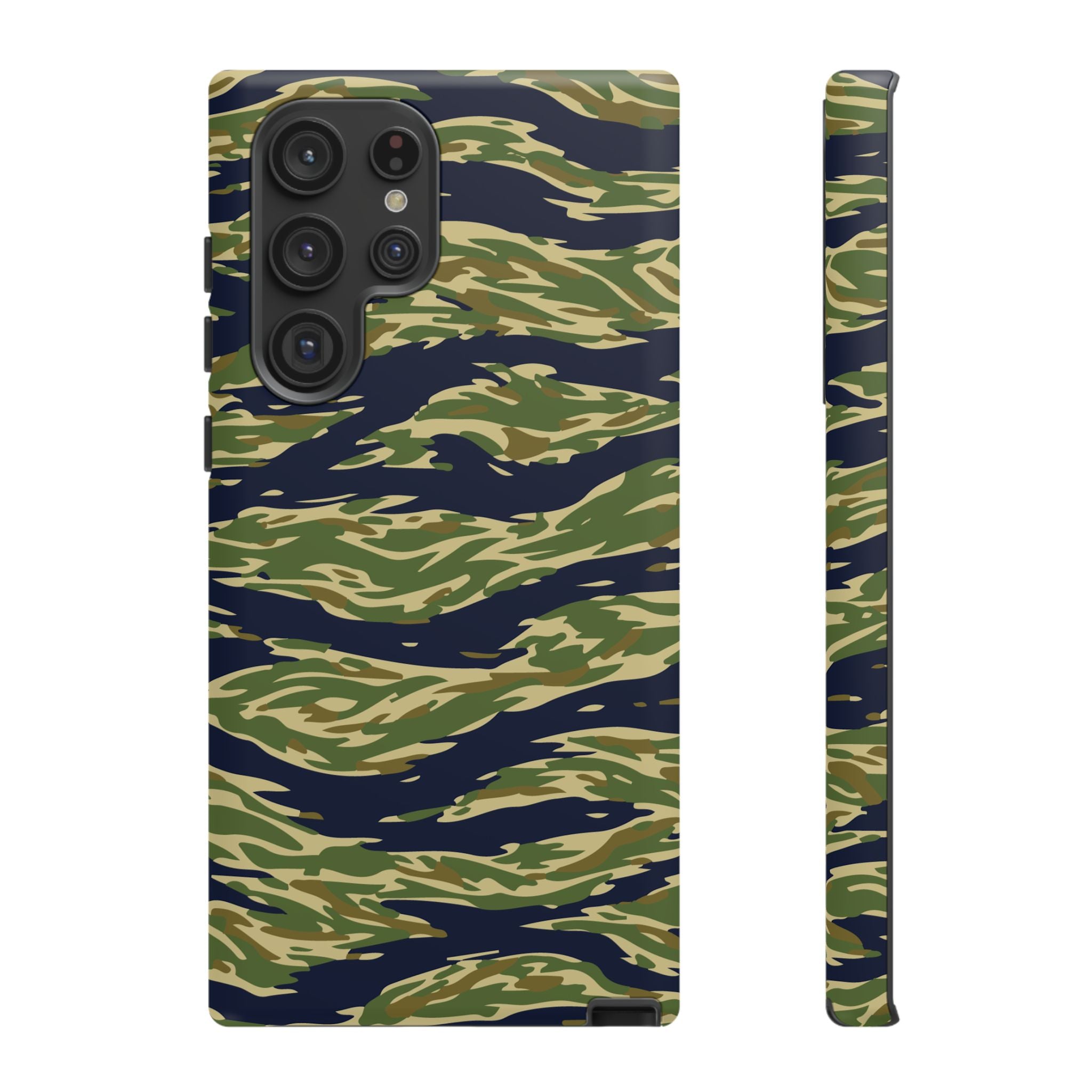 Tiger Stripe Camo Tough Phone Case | Military-Inspired Dual-Layer Protection