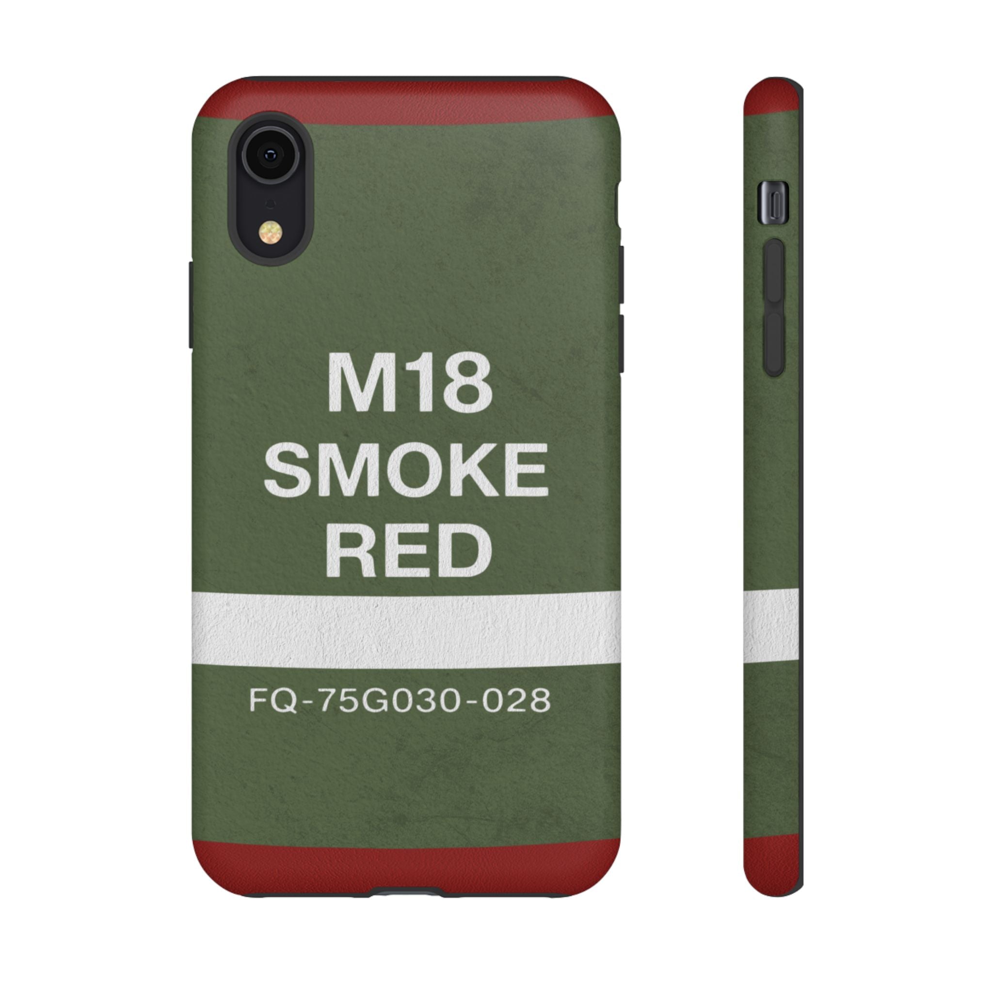 M18 Smoke Red Tough Phone Case | Military-Inspired Dual Layer Protective Cover