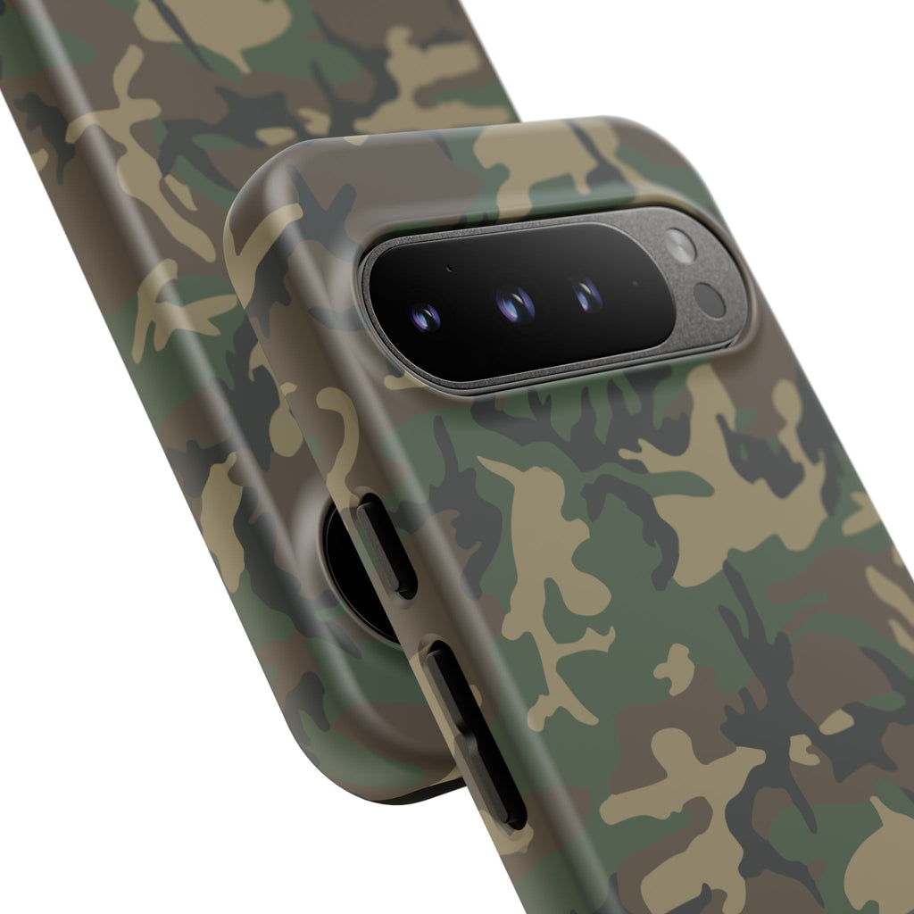 Woodland (M81) Tough Phone Case — Military-Inspired Dual-Layer Protective Cover